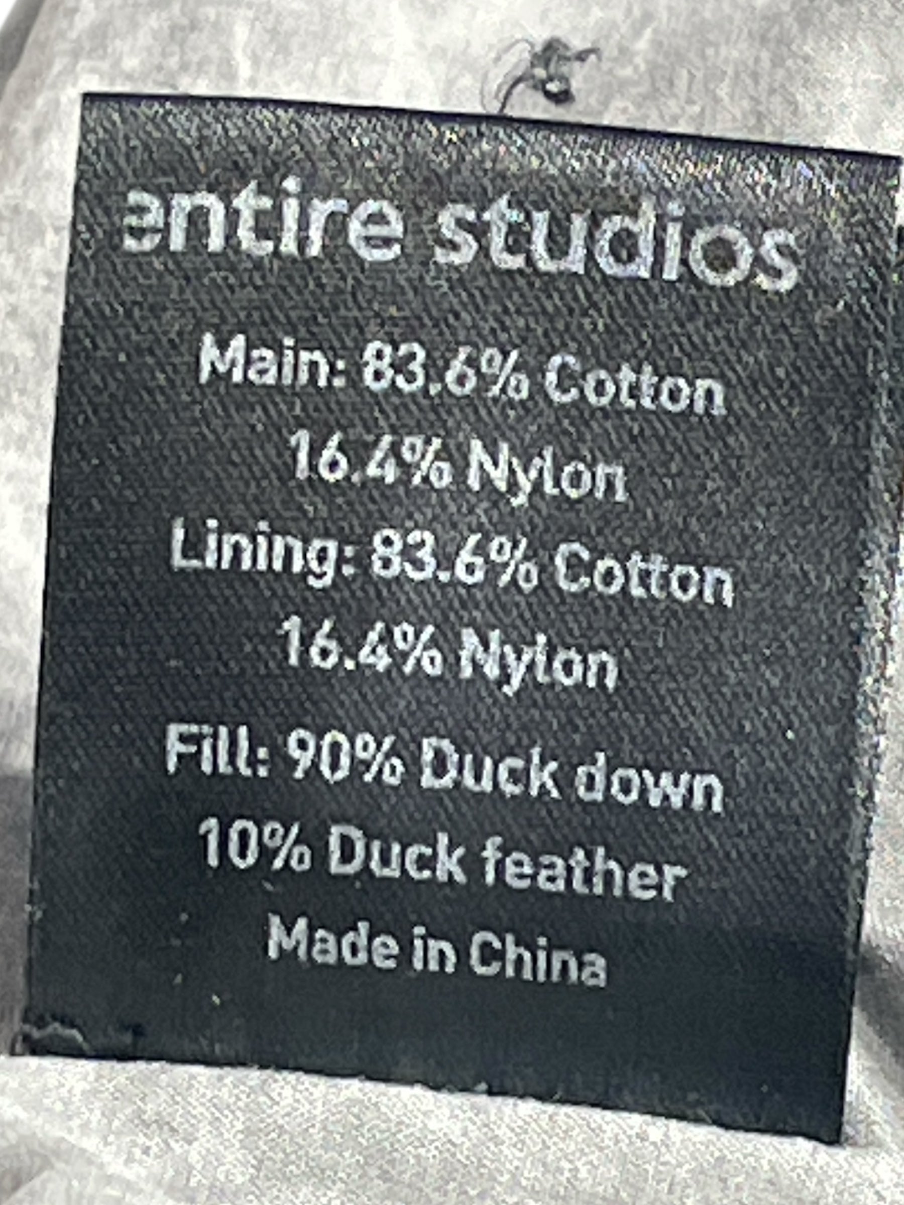 entire studios/Puffer Jkt/XS/Cotton/GRY/SOA DOWN PUFFER view 3