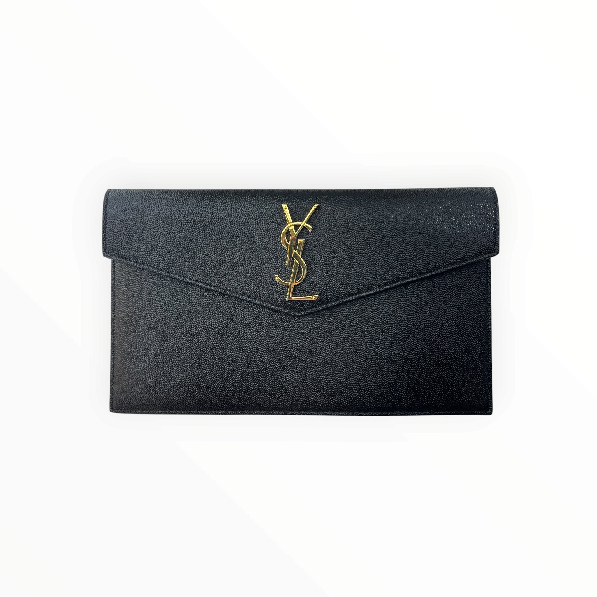 SAINT LAURENT/Clutch Bag/Leather/BLK/CAVIER UPTOWN CLUTCH view 1