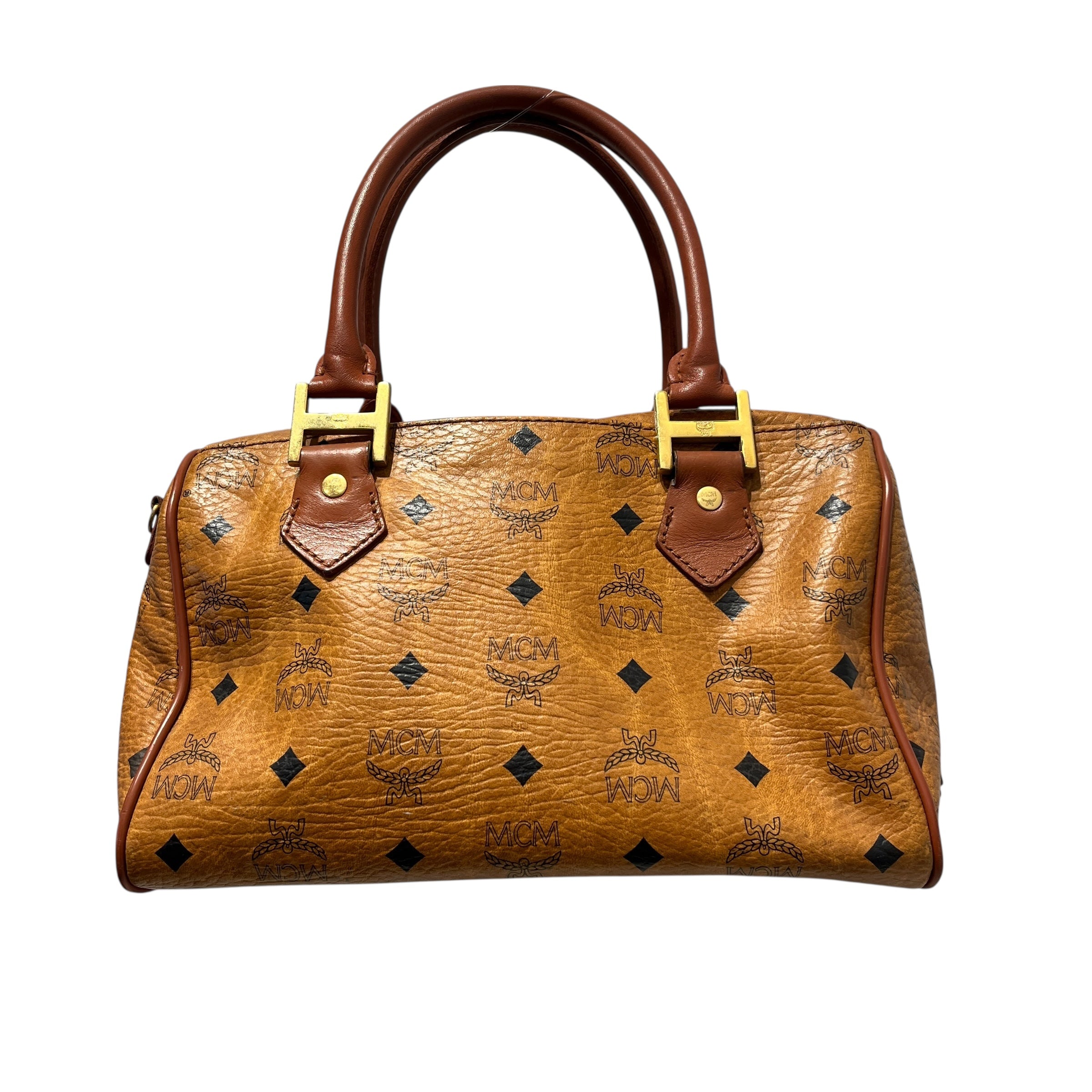 MCM/Tote Bag/OS/Leather/MLT/MCM COGNAC VISESTO MONOGRM view 2
