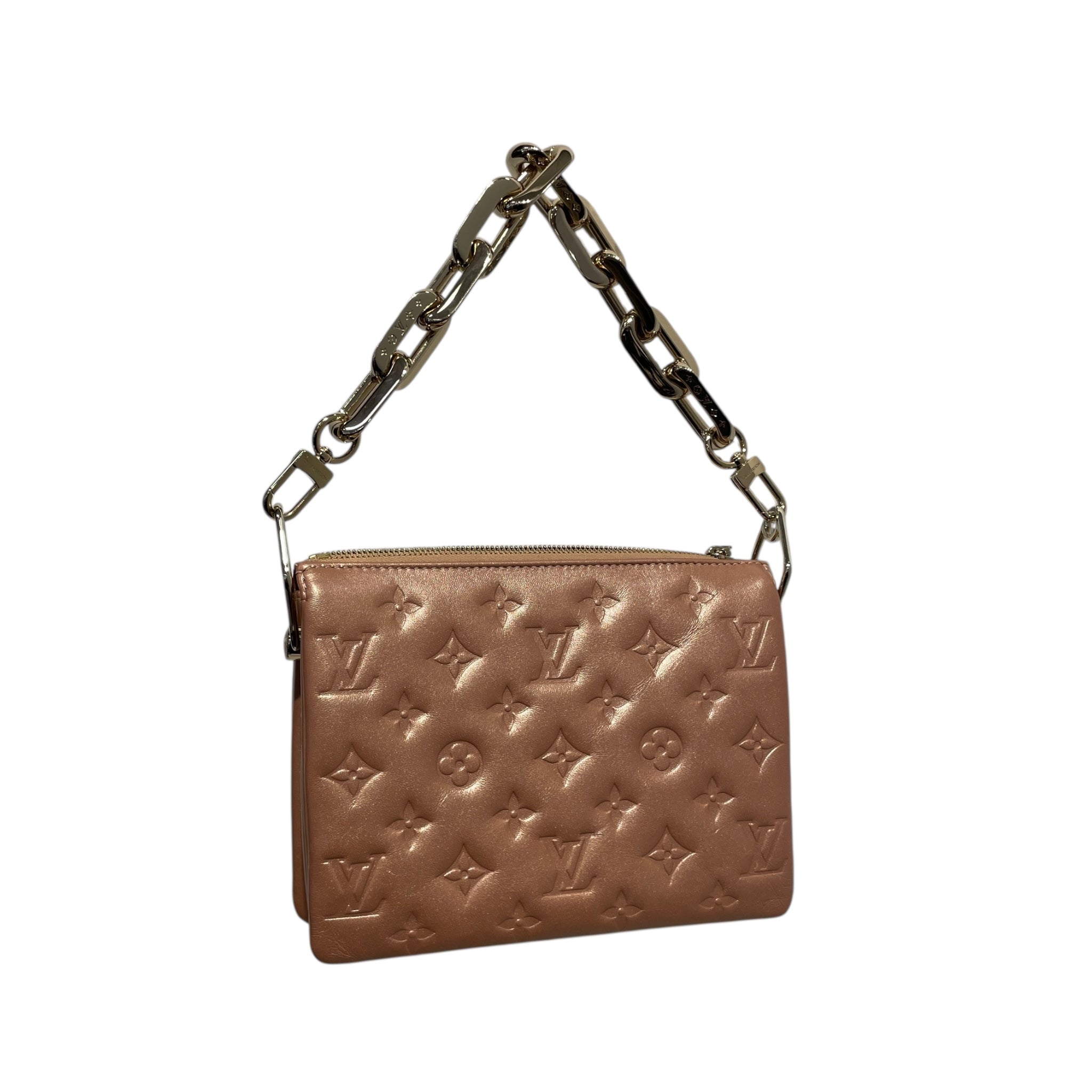 LOUIS VUITTON/Cross Body Bag/Monogram/Lambskin/PNK/2023 coussin bb view 1