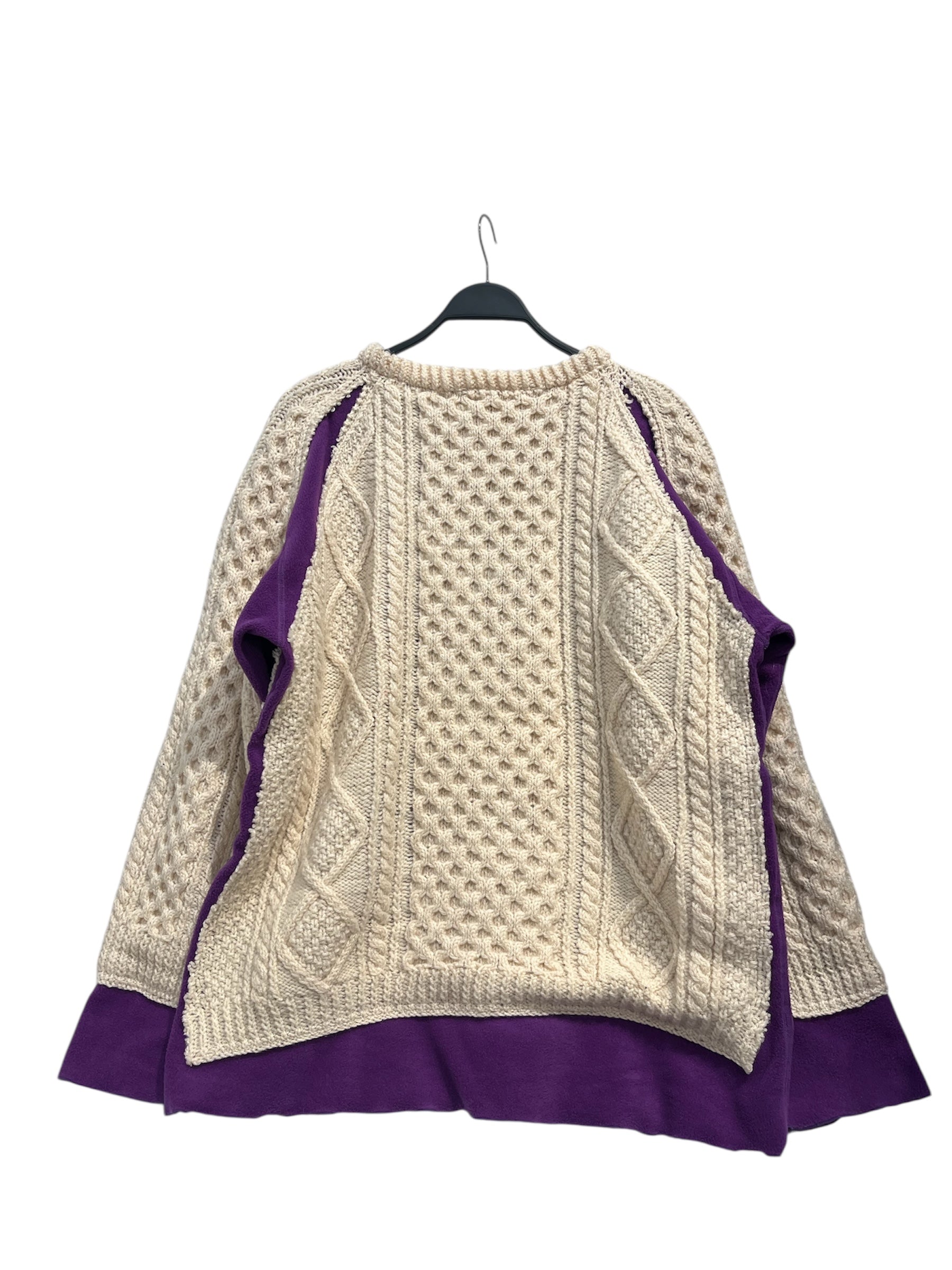 Rebuild by Needles/Heavy Sweater/XL/Wool/CRM/PPL/BEG REBUILD SWEATER view 2