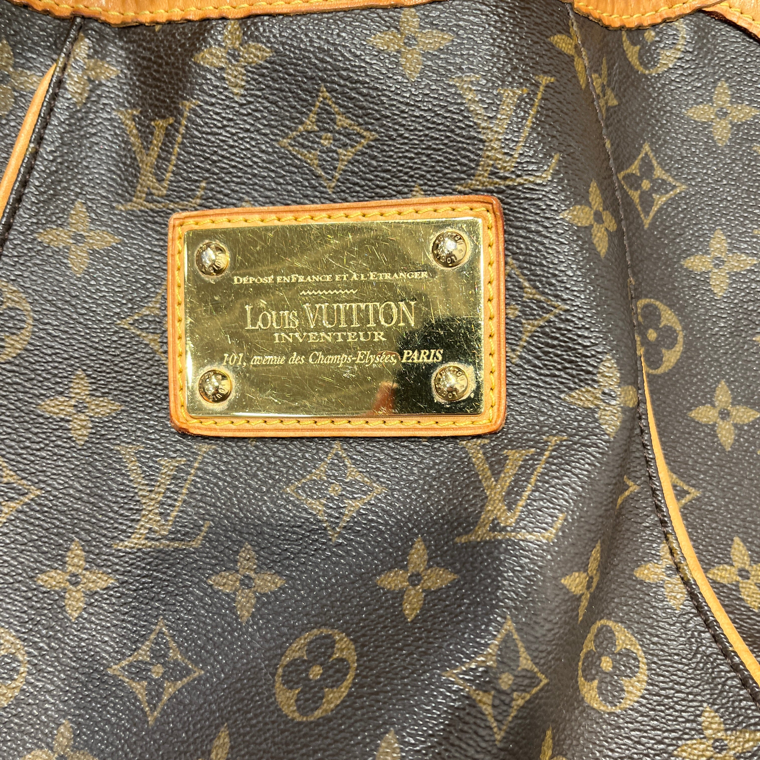 LOUIS VUITTON/Bag/Leather/BRW/Galleria PM view 4