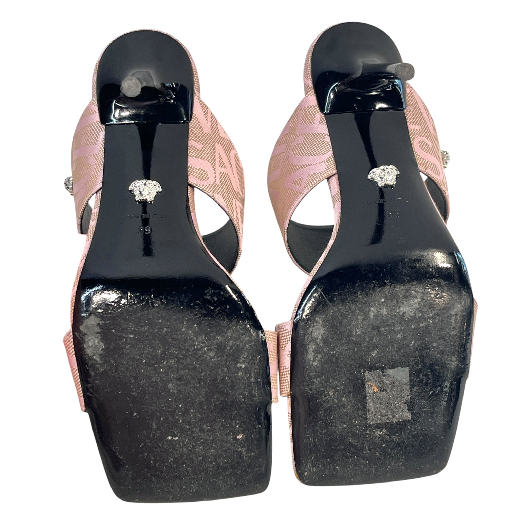 VERSACE/Heels/EU 39/Border/Nylon/PNK/Versace Heels view 4