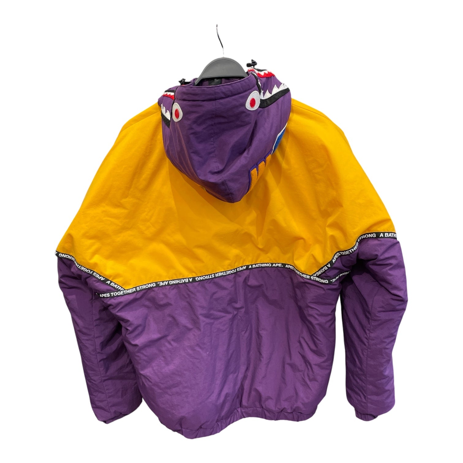 A BATHING APE/Puffer Jkt/M/Polyester/PPL/Graphic/SDHARK BATTED view 2