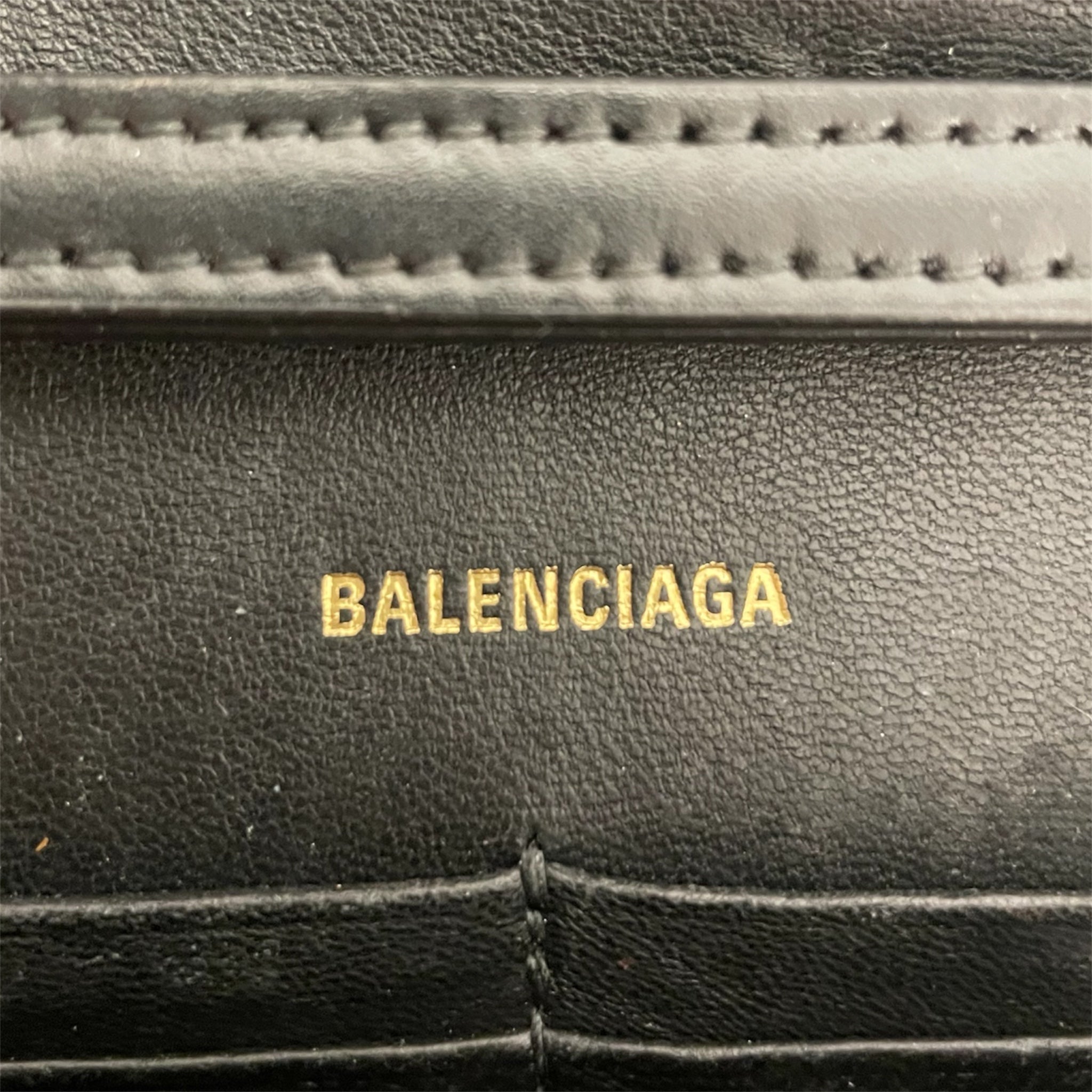 BALENCIAGA/Hand Bag/Leather/BLK/HOURGLASS view 5