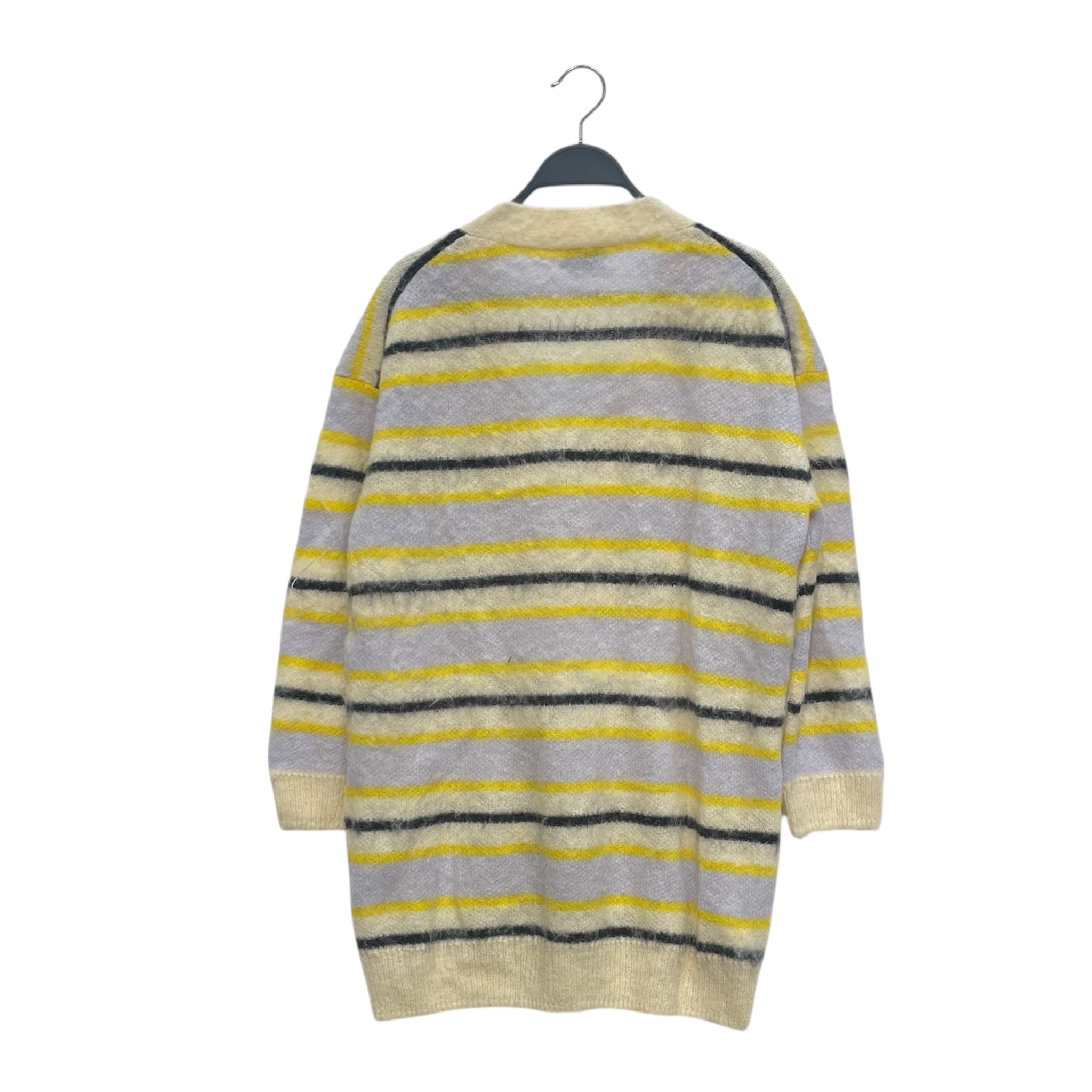 Acne Studios/Cardigan/XXS/Stripe/Wool/YEL/YEL/GRY/BLK HORIZ STRIPE CARDI view 2