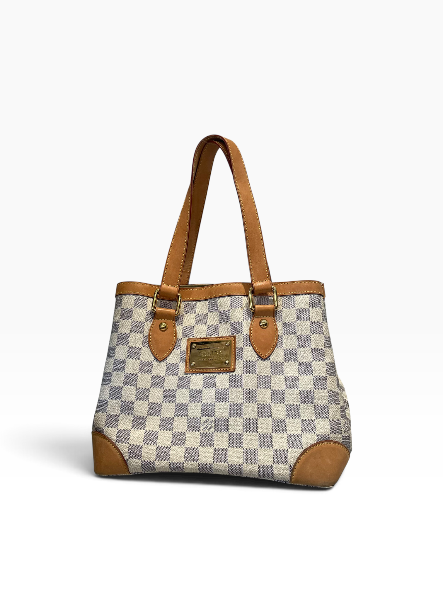 LOUIS VUITTON/Hand Bag/Monogram/Leather/WHT/HAMSTEAD PM DAMIER view 1