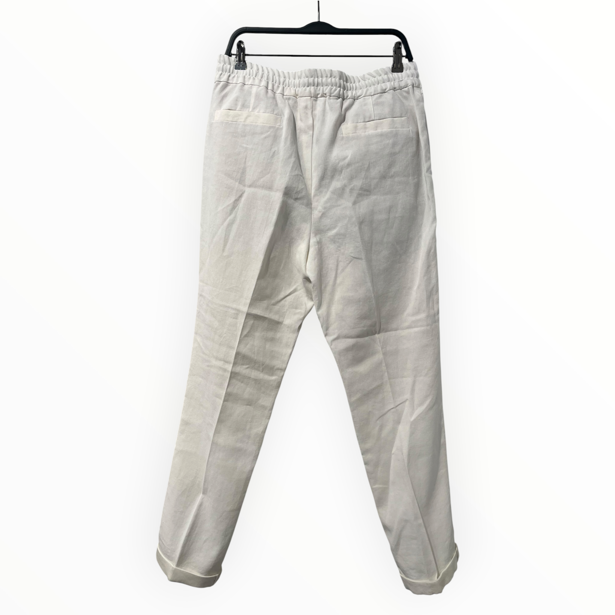 BRUNELLO CUCINELLI/Pants/50/Linen/WHT/LINEN TROUSERS view 2