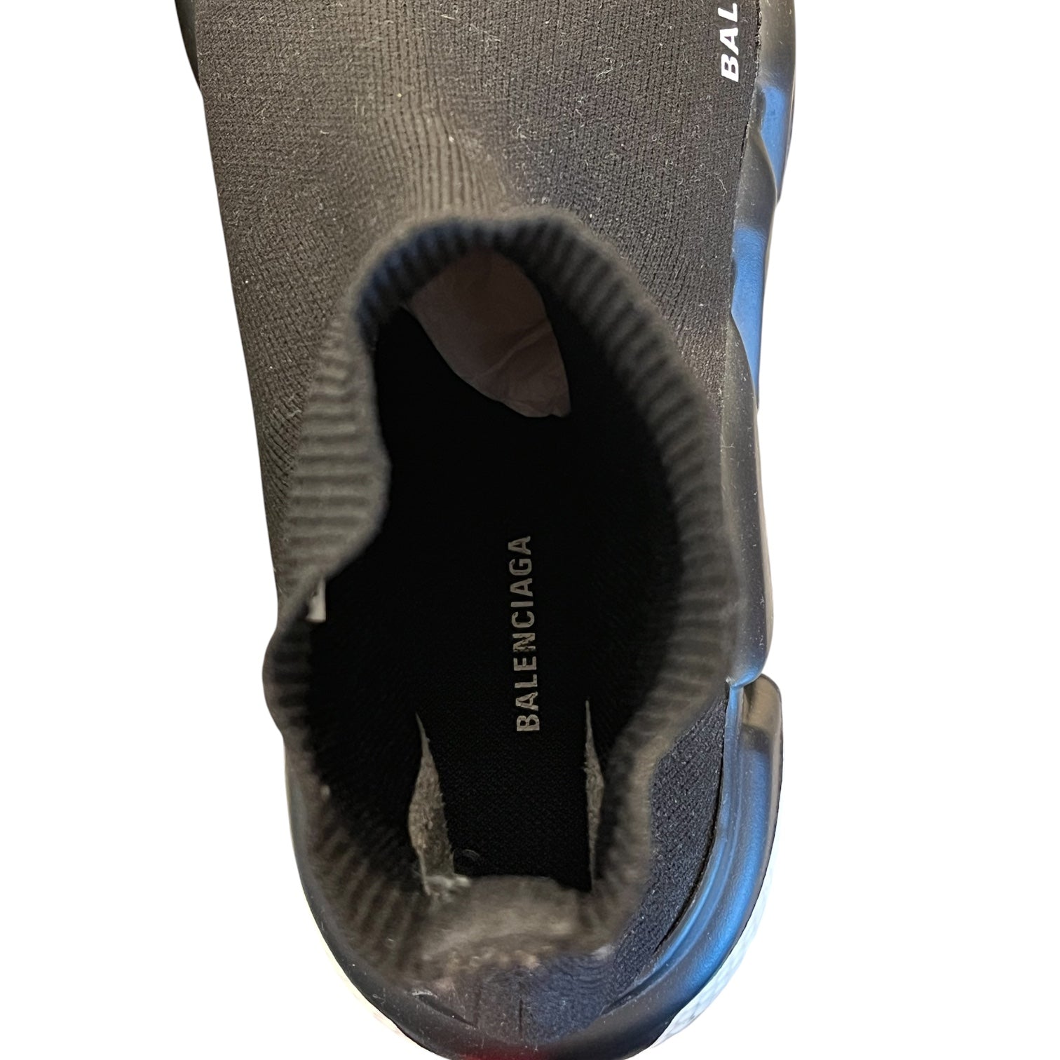 BALENCIAGA/Hi-Sneakers/US 10/Cotton/BLK/SOCK RUNNER view 3