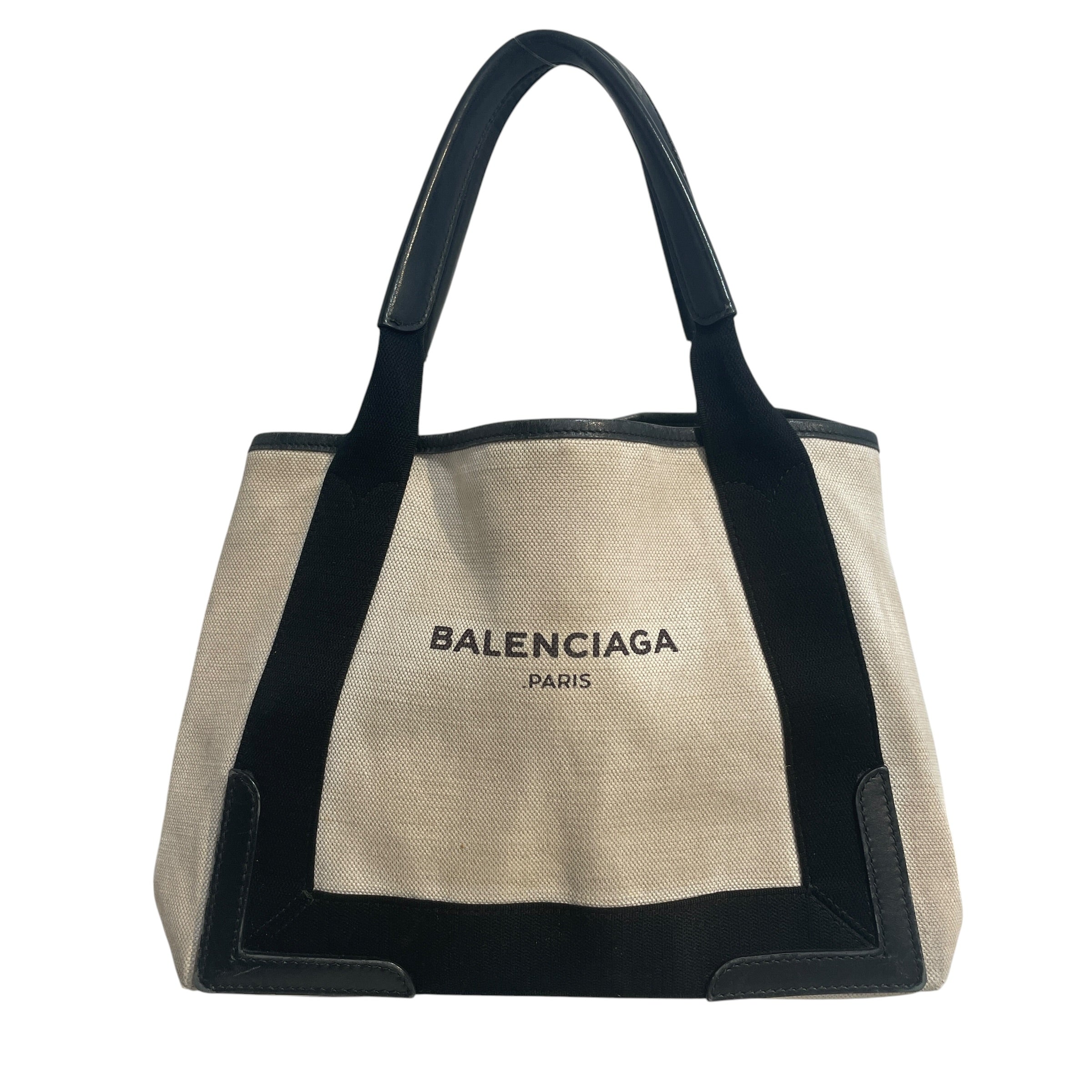 BALENCIAGA/Tote Bag/Cotton/CRM/Cabas Small Tote view 1