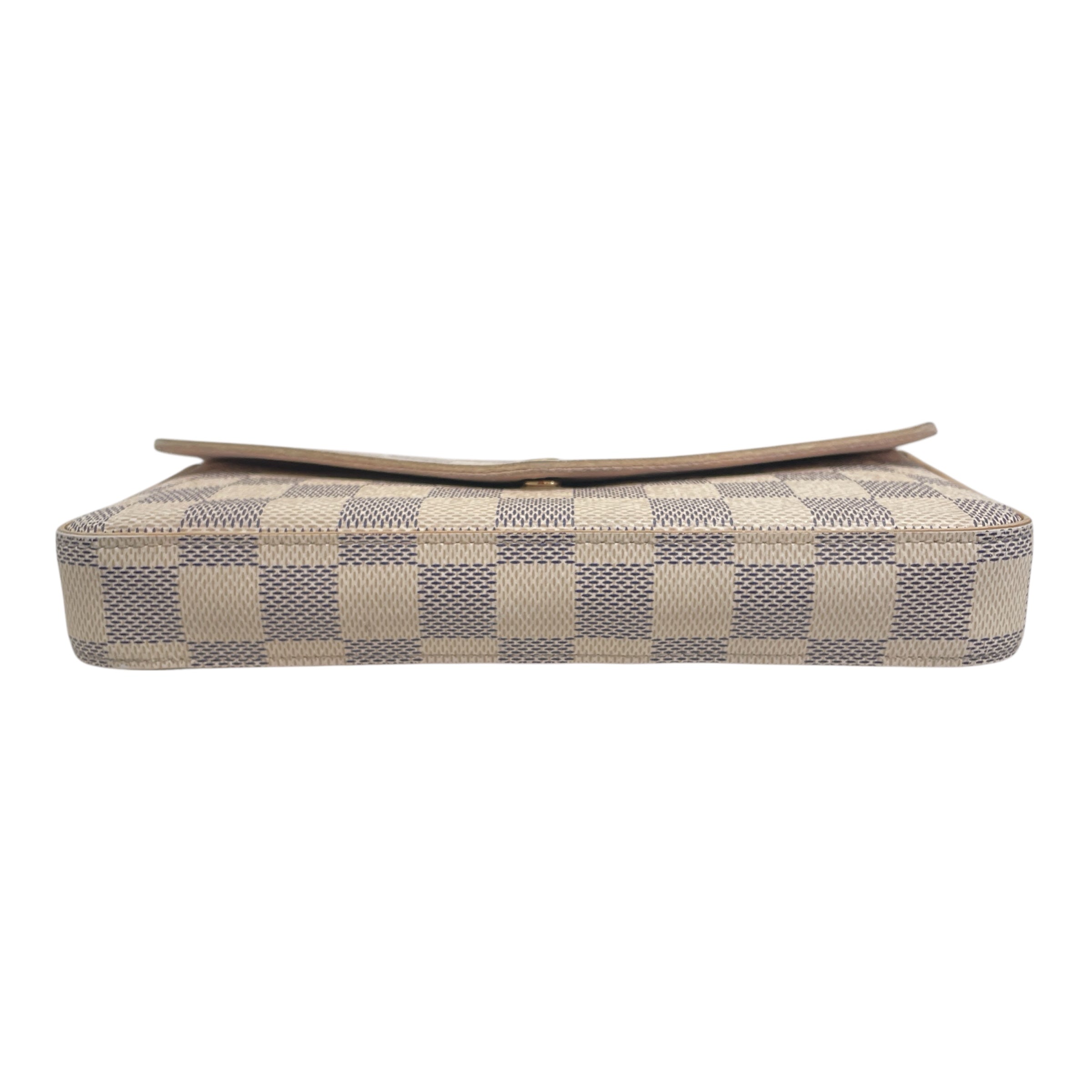 LOUIS VUITTON/Cross Body Bag/Hombre Check/Leather/CRM/Felicie Pochette in Damier view 4