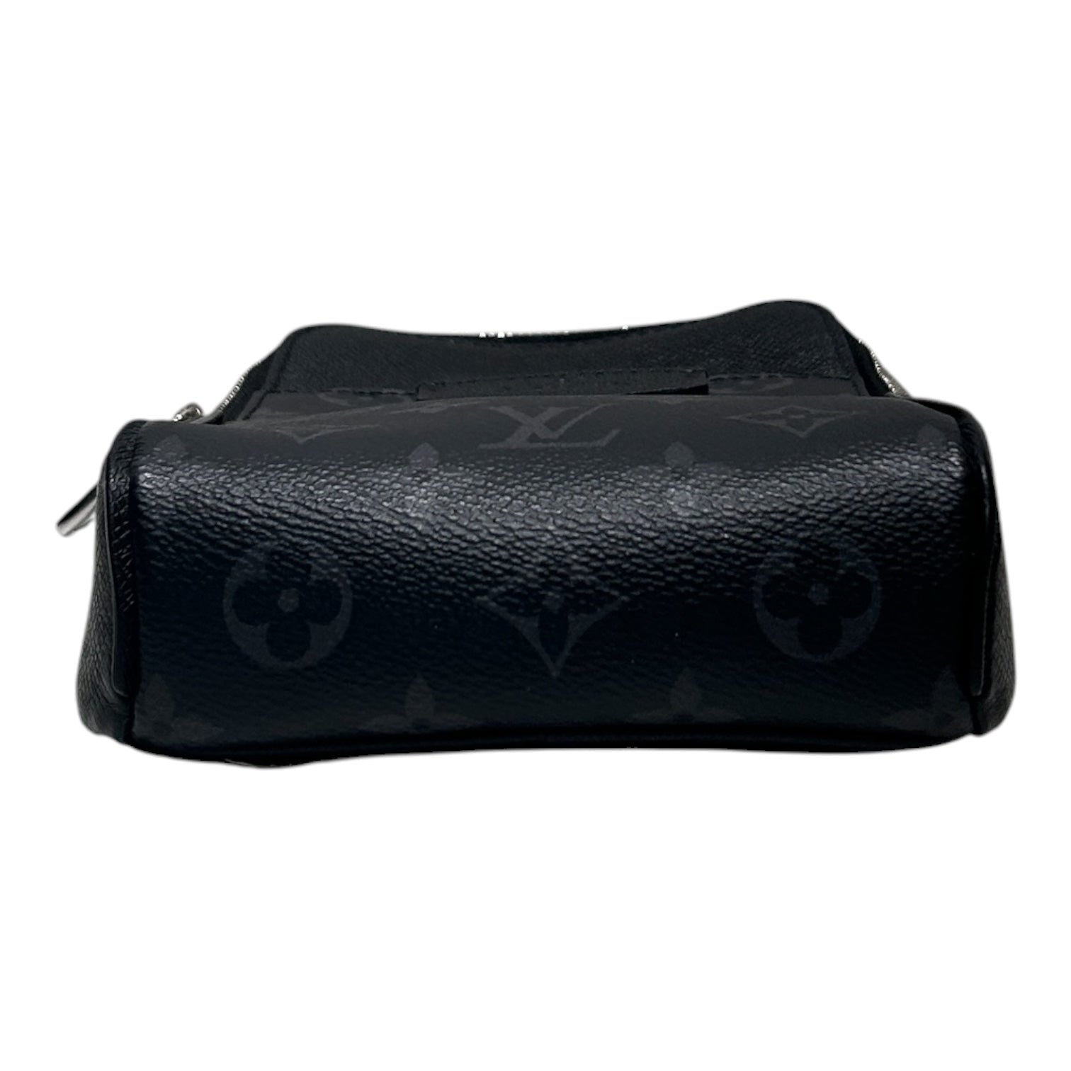 LOUIS VUITTON/Cross Body Bag/Monogram/Leather/BLK/CROSSBDY view 3