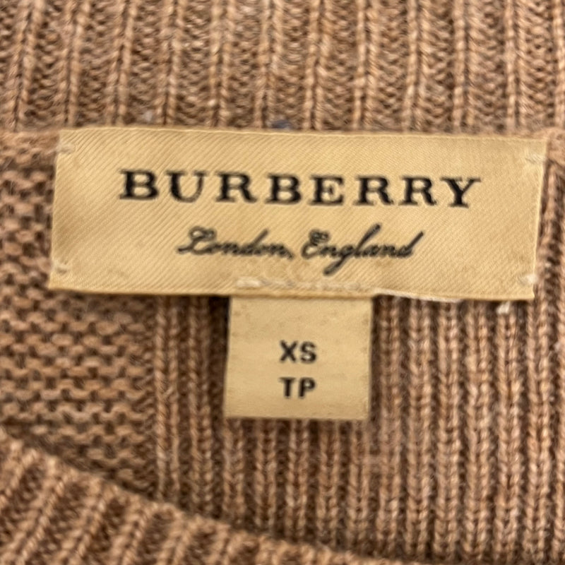BURBERRY/Heavy Sweater/XS/Brown/Wool/