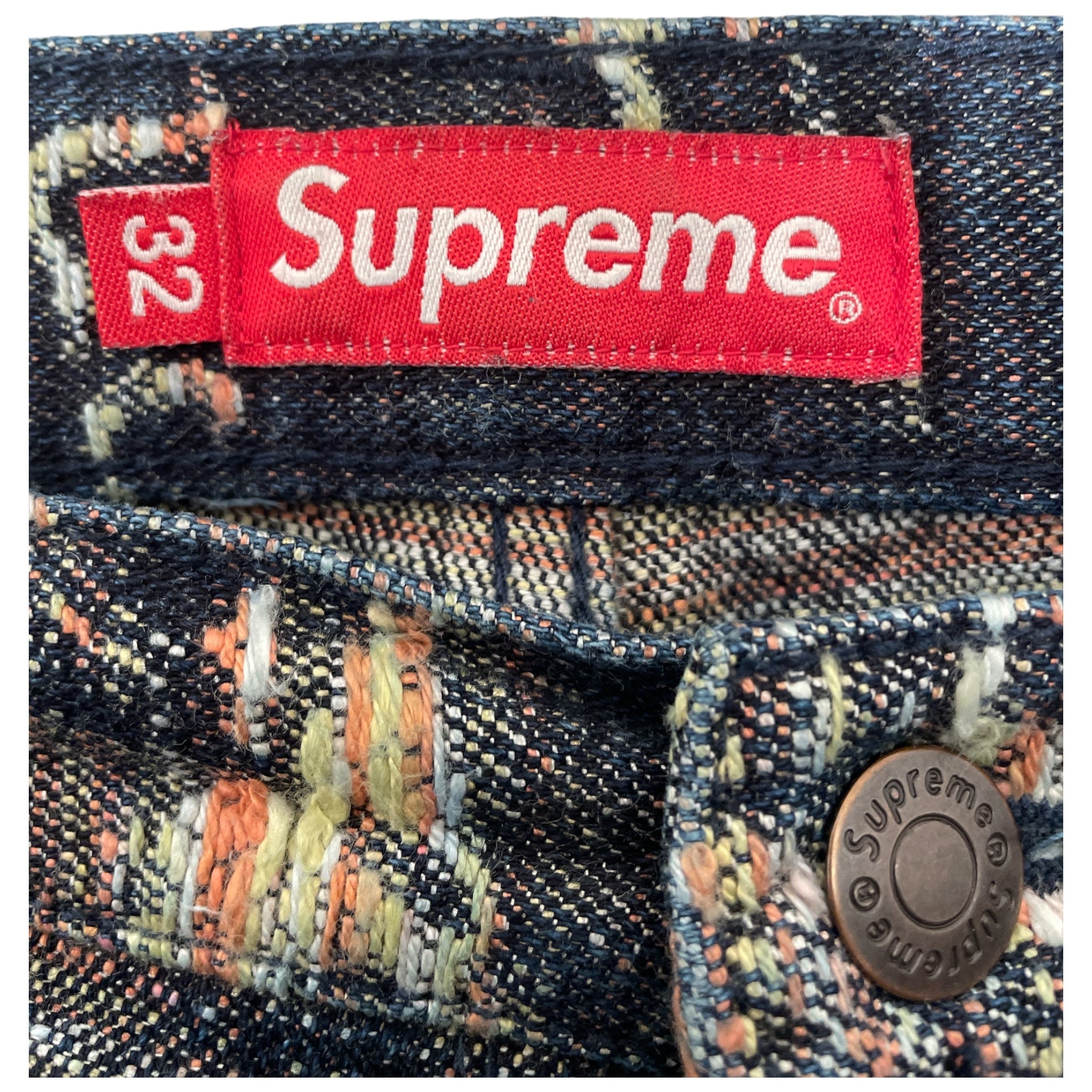 Supreme/Pants/32/Cotton/NVY/Graphic/Supreme Archive Denim view 3