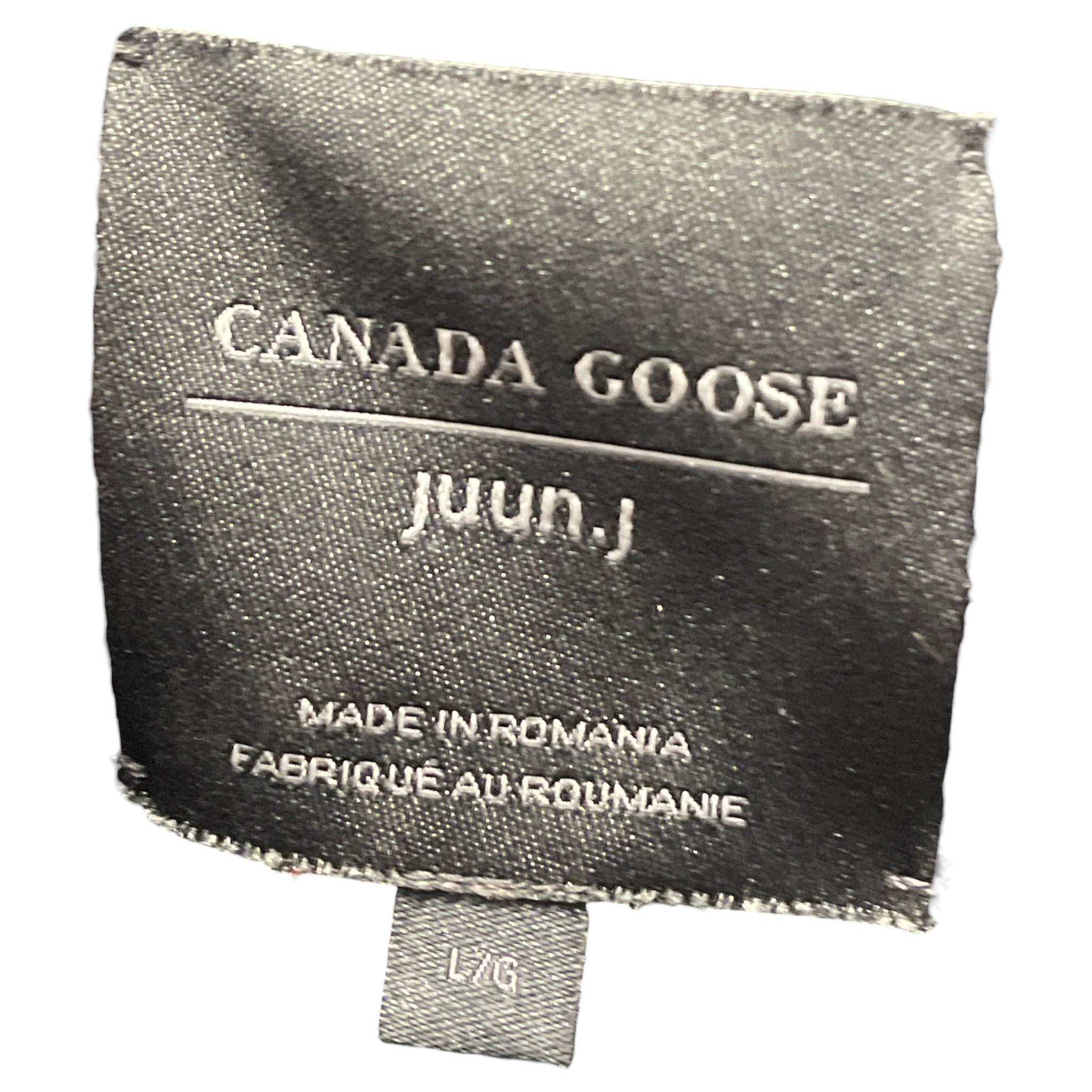 CANADA GOOSE/Juun.J/Hoodie/L/Wool/BLK/Box logo Knit Hoodie view 3