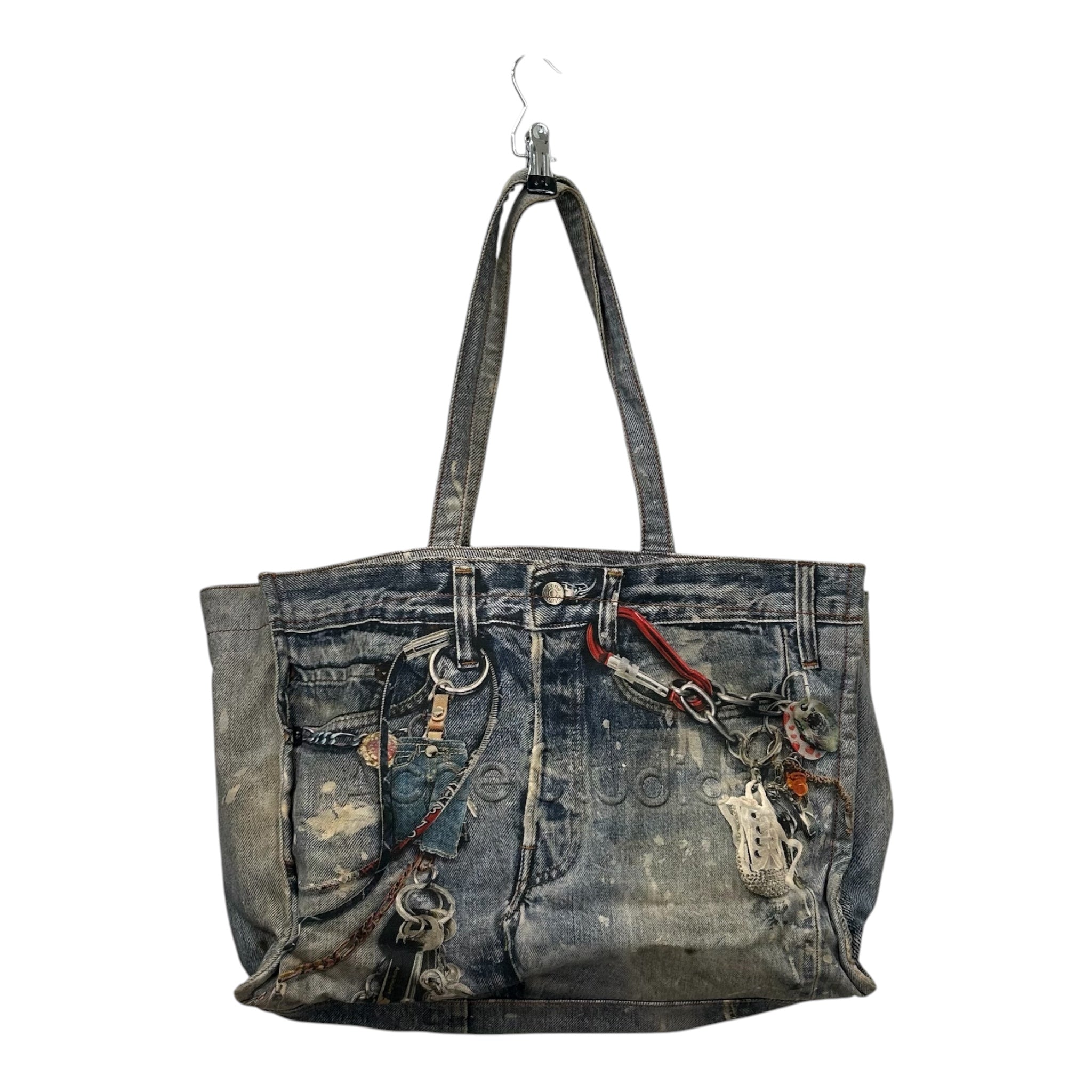 Acne Studios/Tote Bag/Graphic/Cotton/BLU/Jean Print Denim Tote view 1