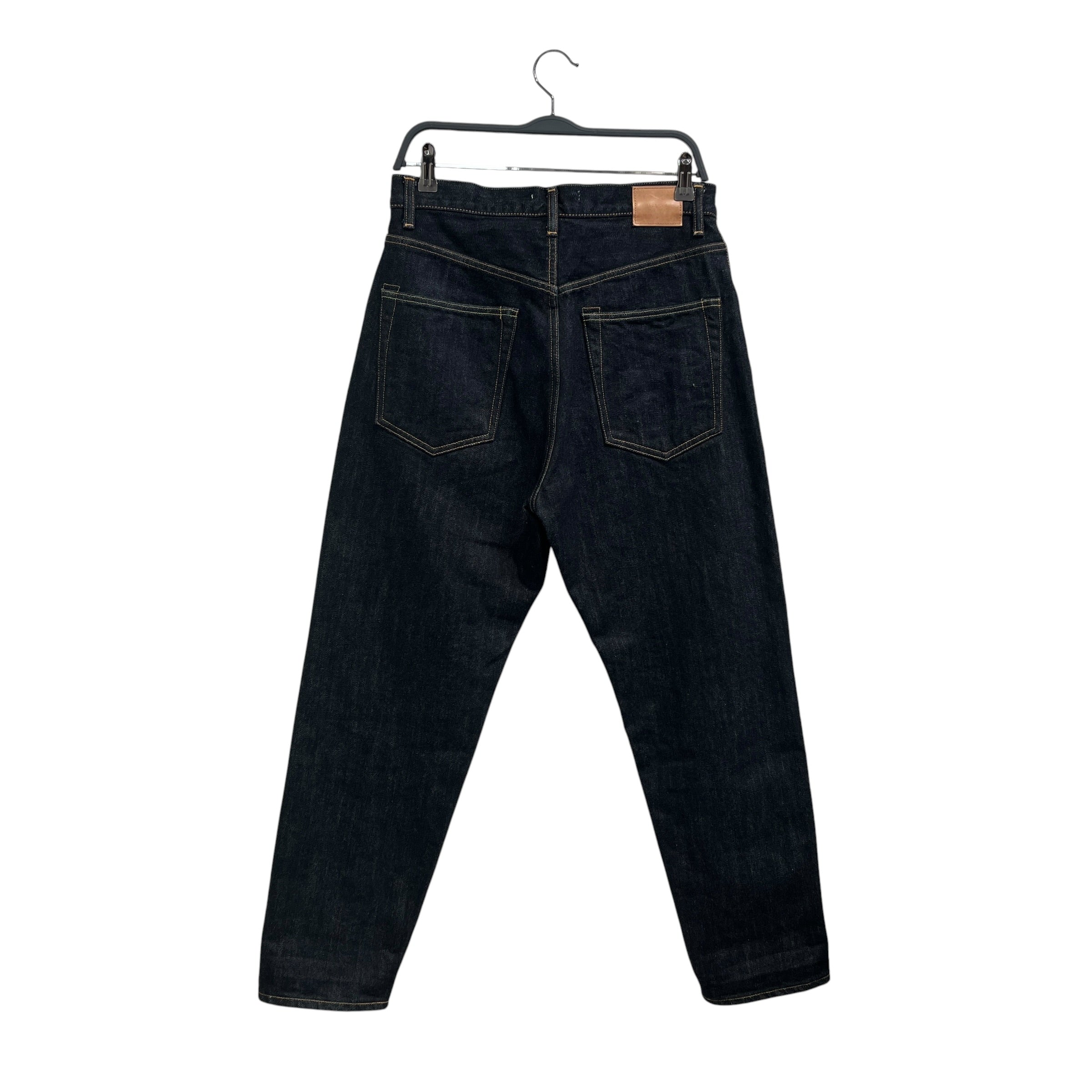 HATSKI/Pants/2/Denim/NVY/brown stitching view 2