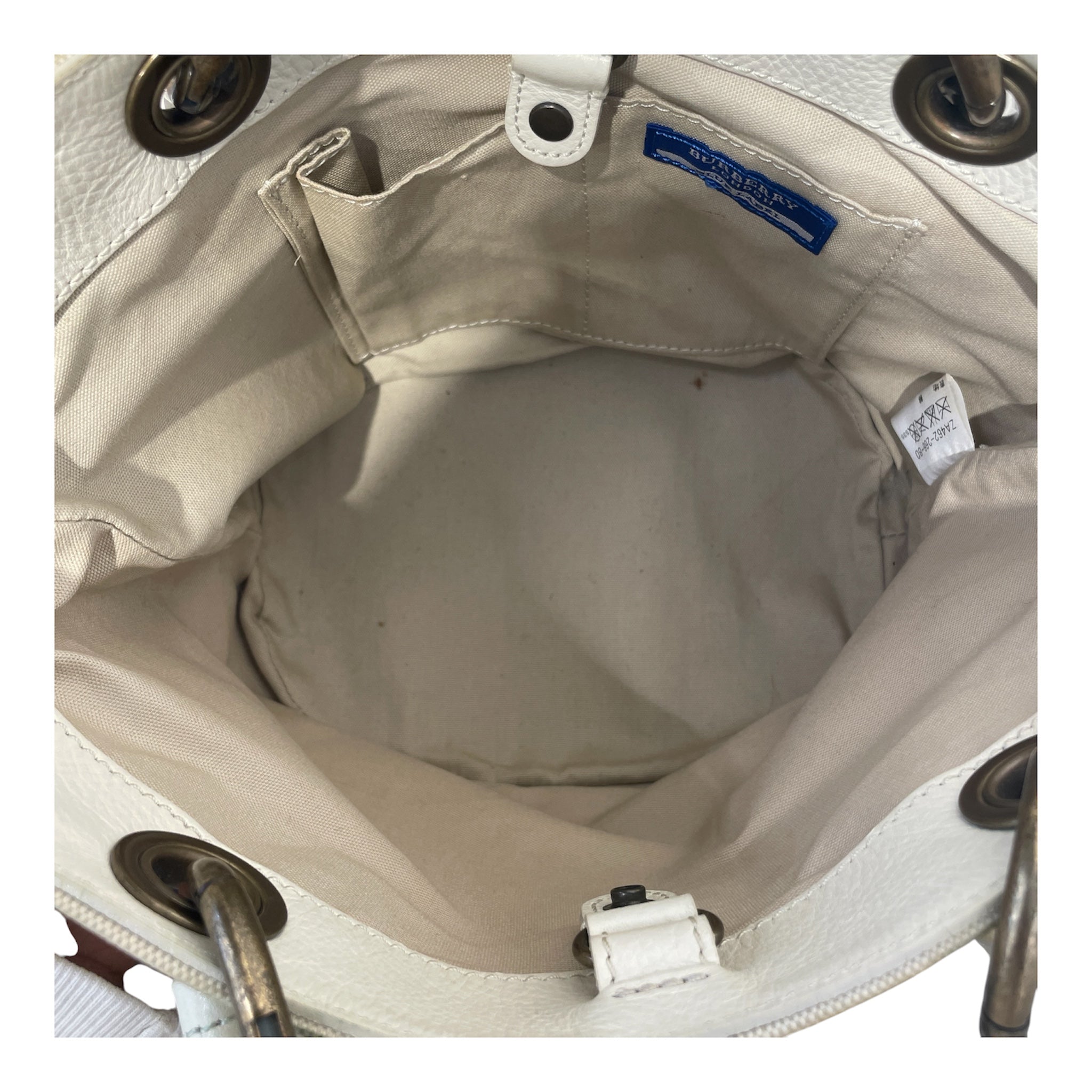 BURBERRY/Hand Bag/Cotton/YEL/stripe view 4