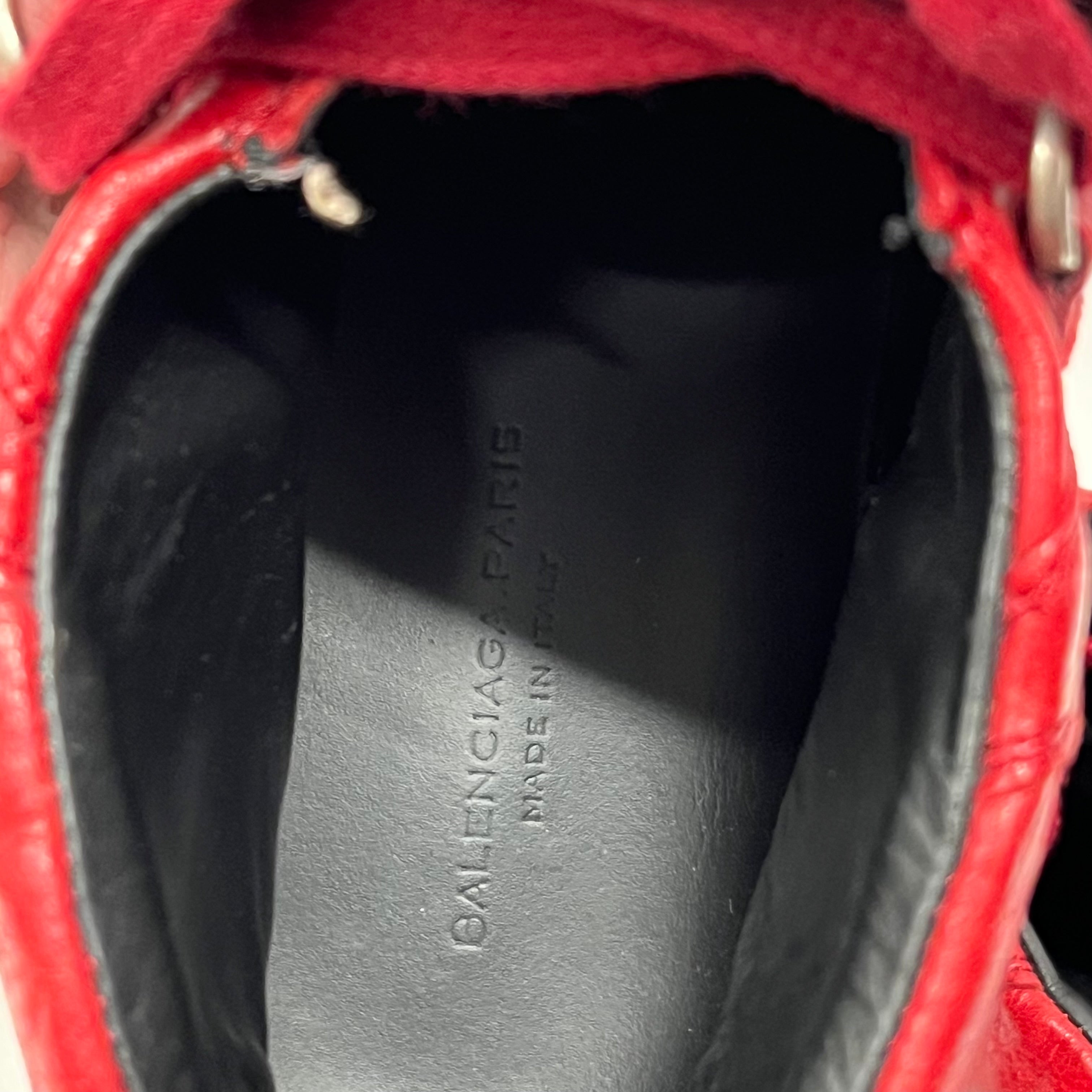 BALENCIAGA/Low-Sneakers/EU 42/Leather/RED/ view 3