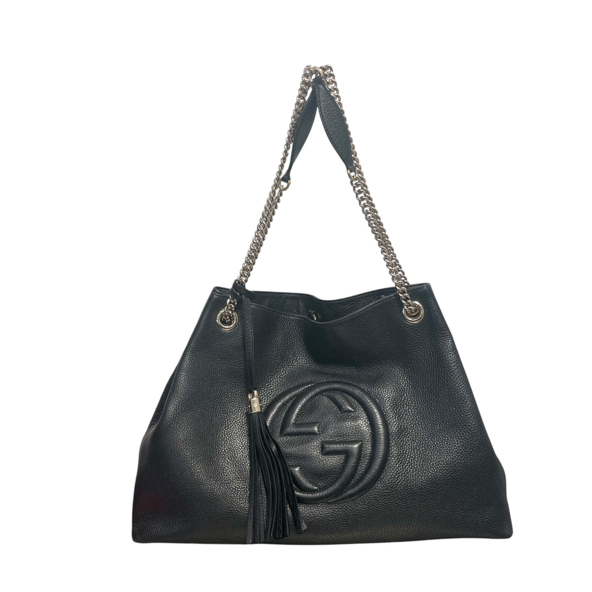 GUCCI/Bag/Leather/BLK/SOHO CHAIN SHOULDER BAG view 1