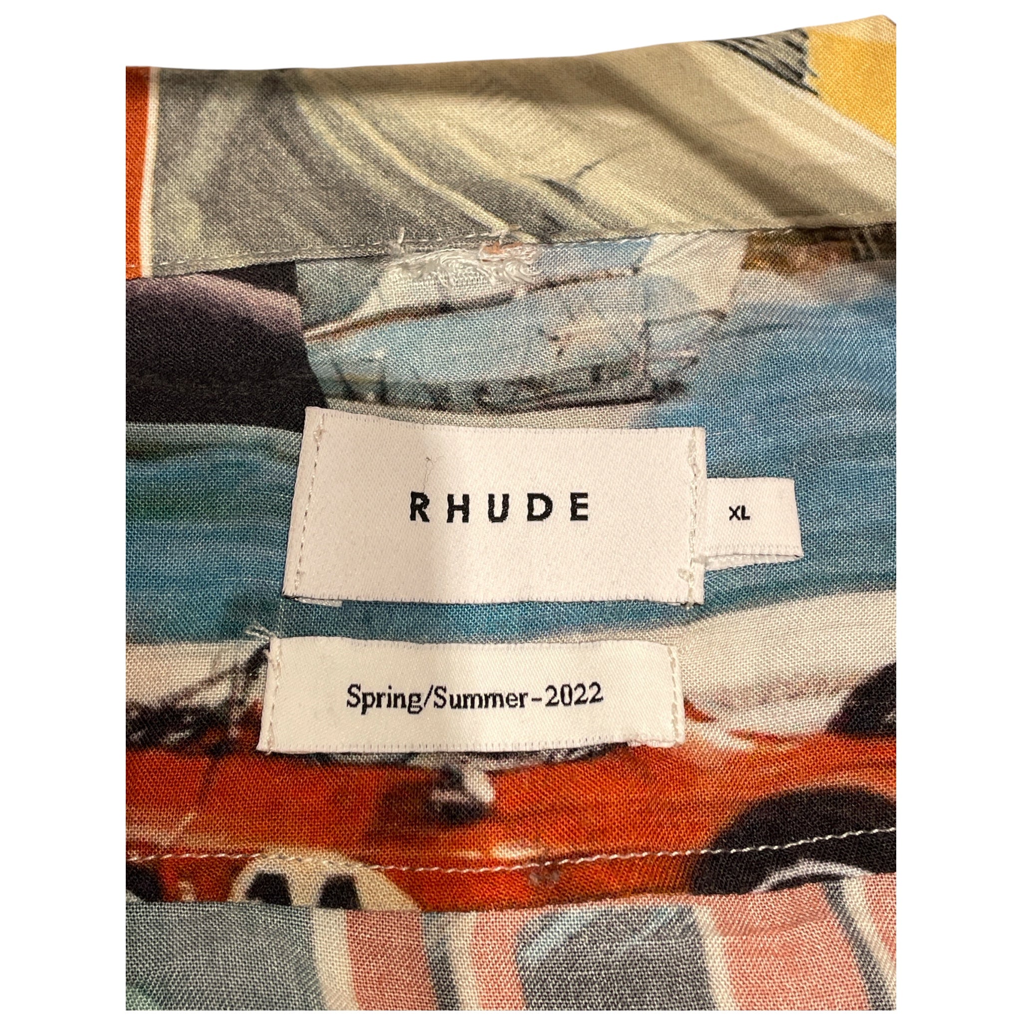 RHUDE/Hawaiian Shirt/XL/Rayon/MLT/All Over Print/ view 3
