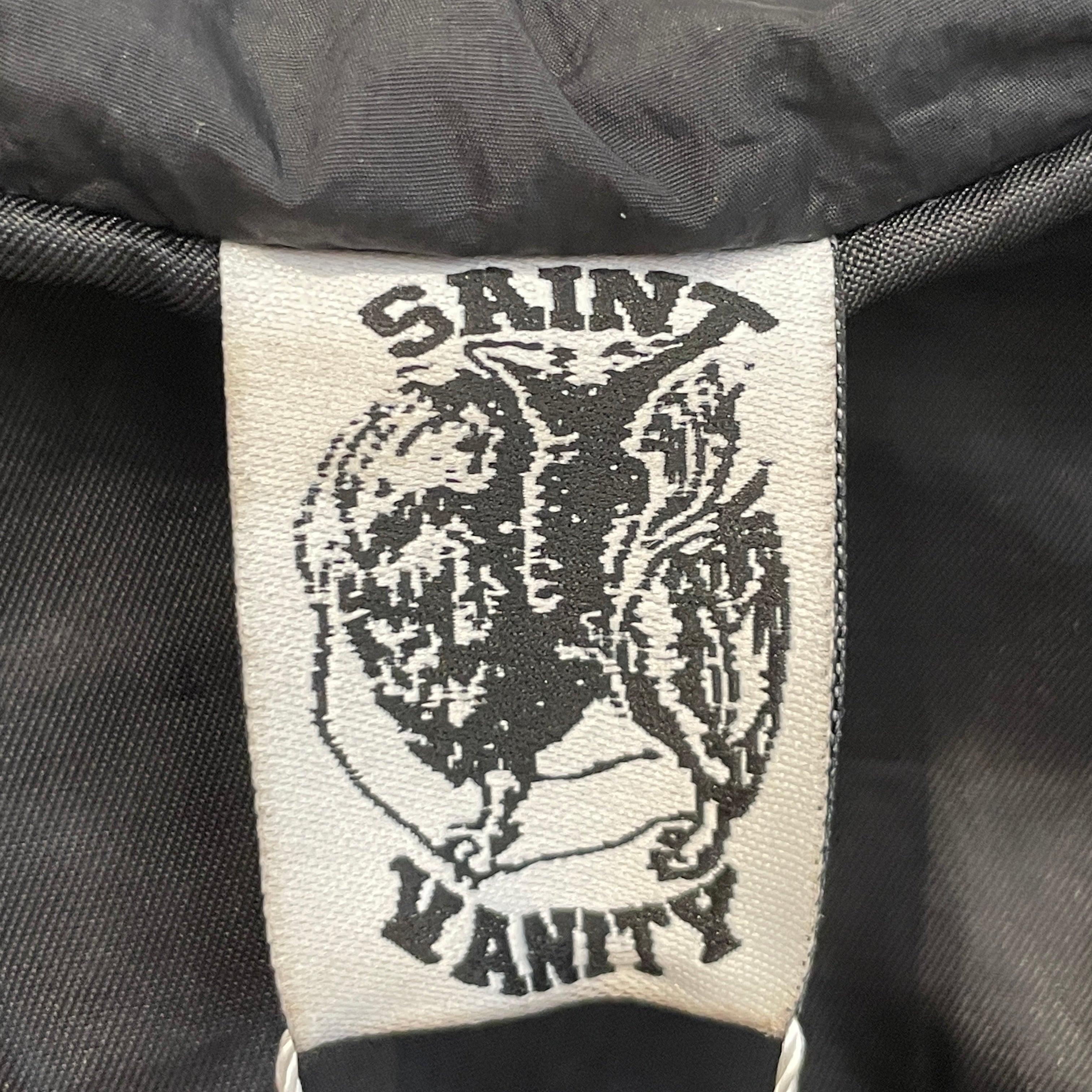 SAINT VANITY/Jacket/L/Nylon/BLK/SNAP JACKET view 4