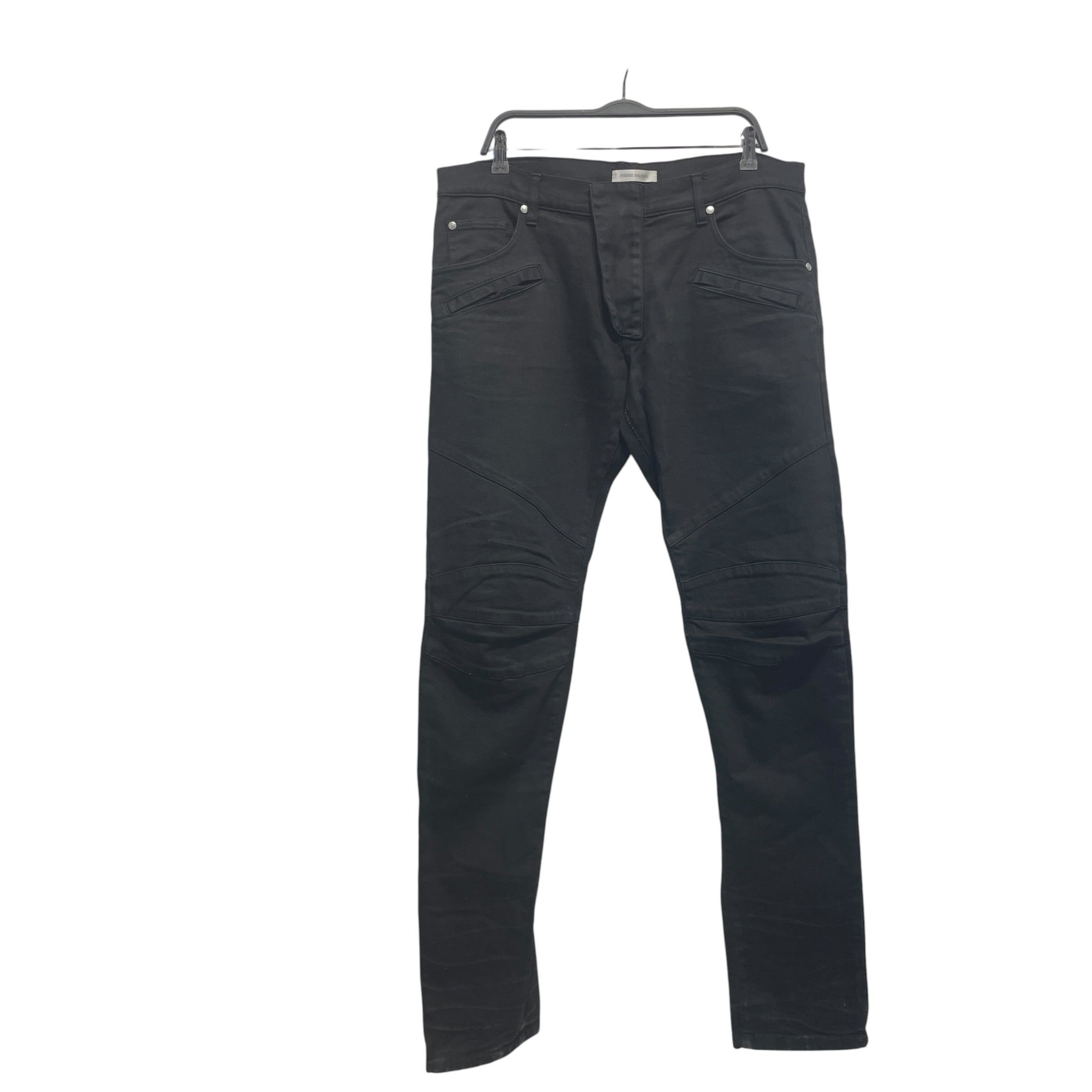 PIERRE BALMAIN/Skinny Pants/36/Denim/BLK/HP56205JR6252 view 1