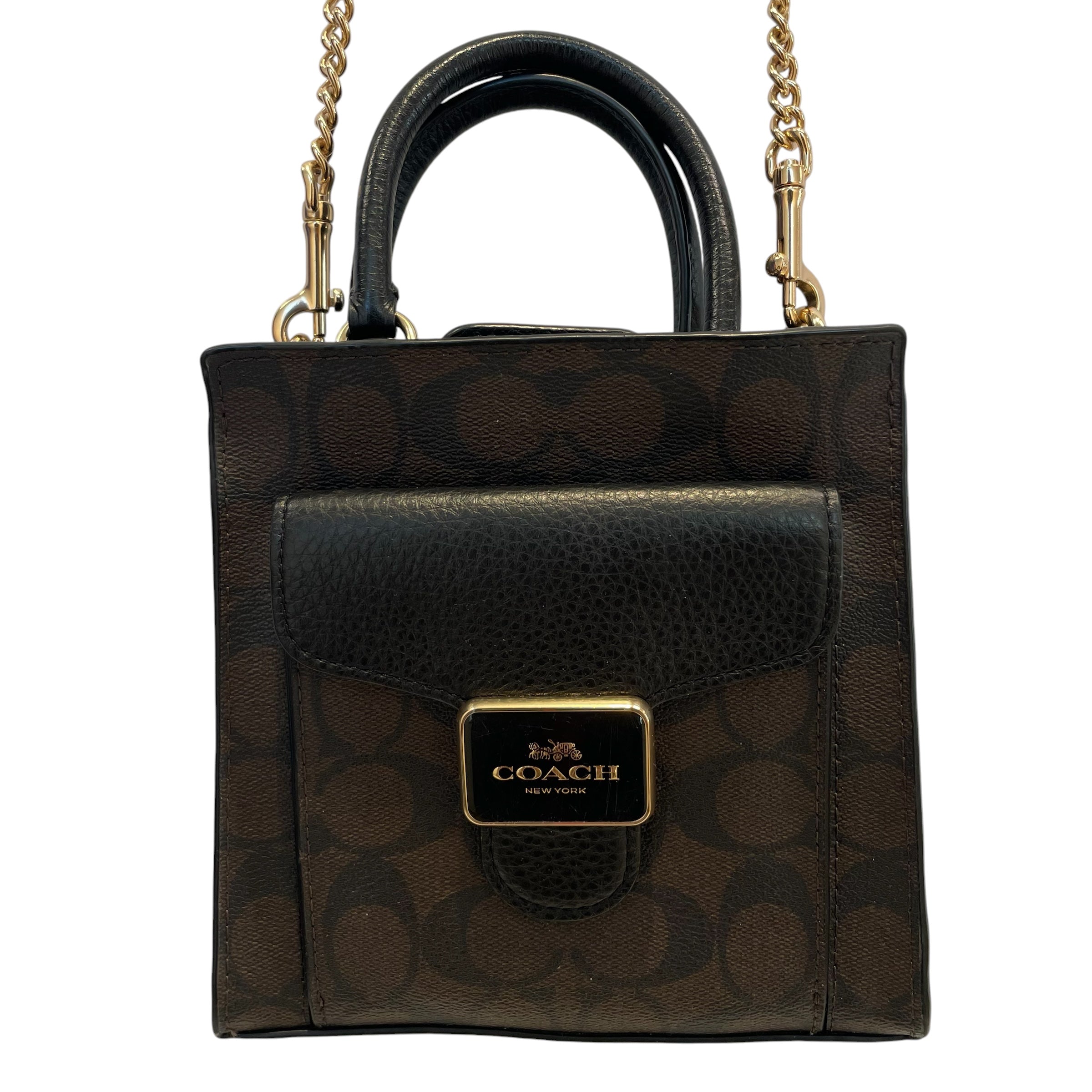 COACH/Cross Body Bag/Leather/BRW/gld chain/na2279-c7228/bor in view 3