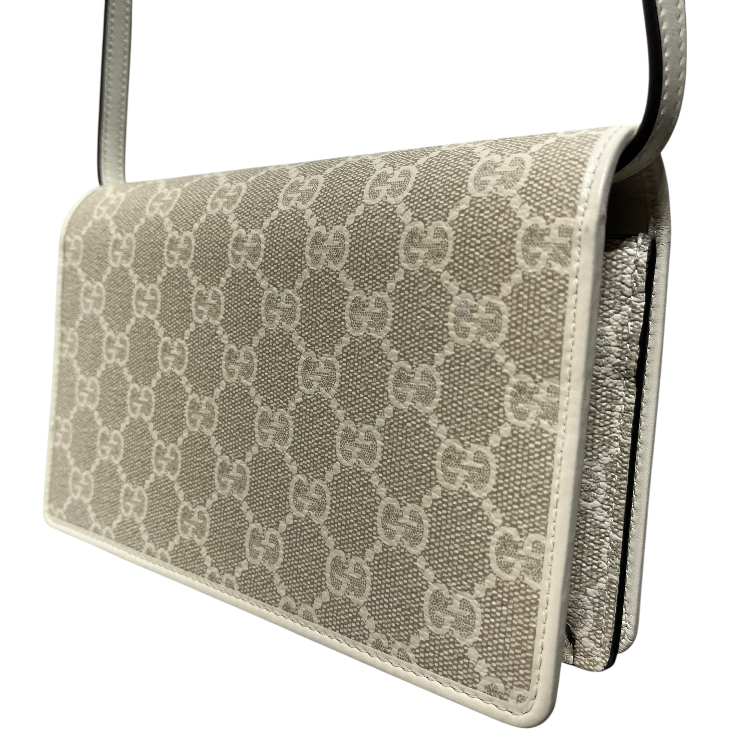 GUCCI/Cross Body Bag/Monogram/Leather/CML/GG Emblem Monogram Crossbody view 4
