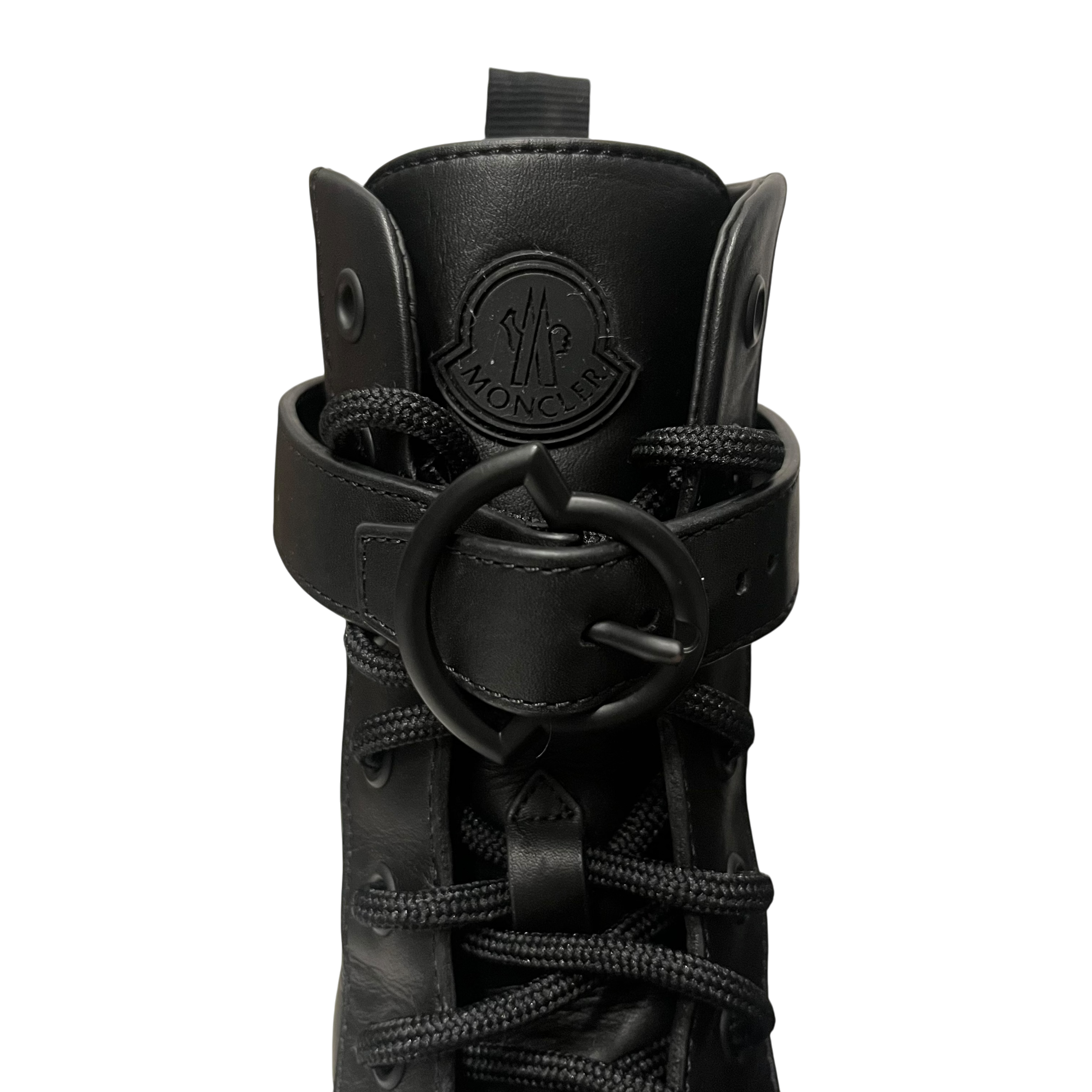 MONCLER/Shoes/US 7/Leather/BLK/Lace up boots view 5