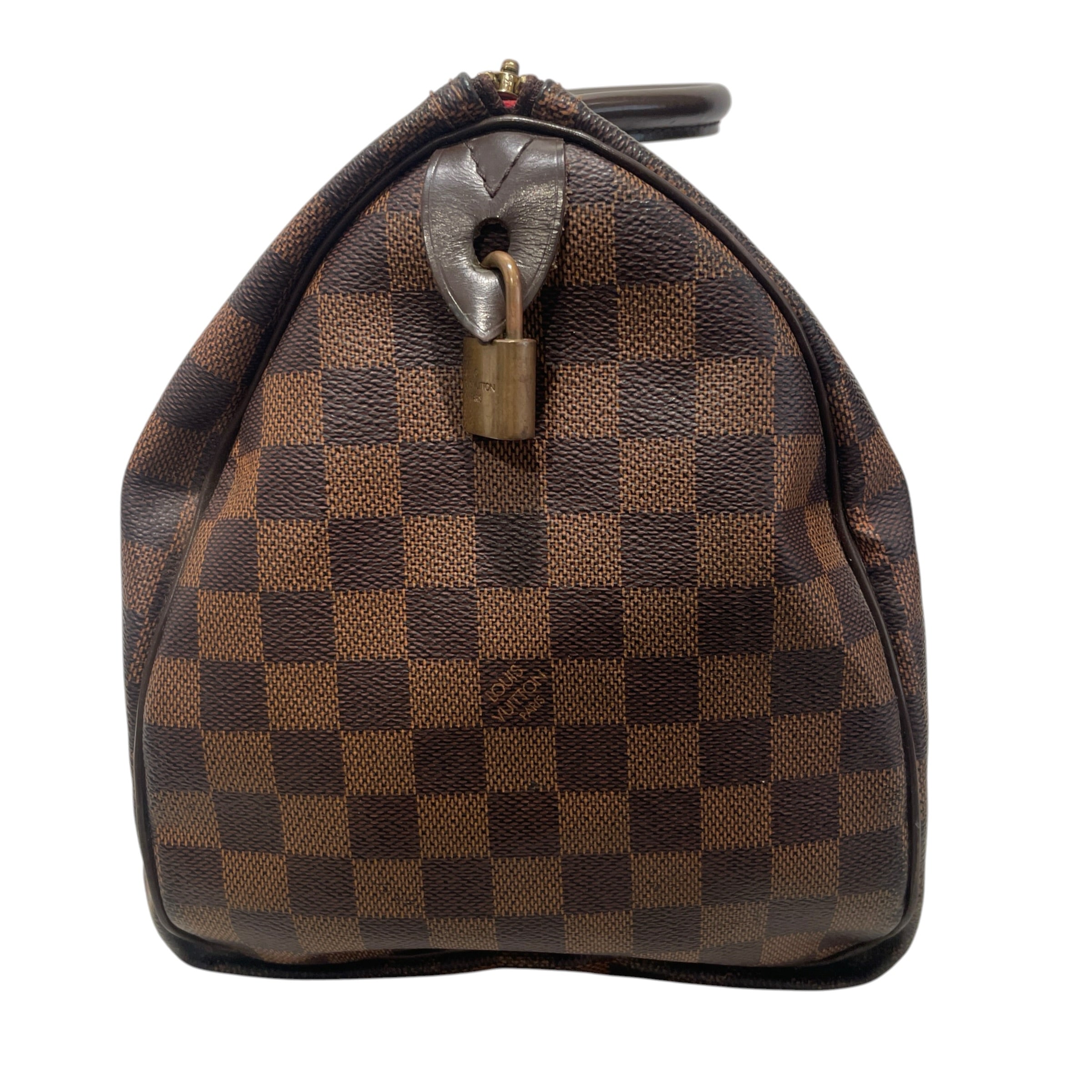 LOUIS VUITTON/Boston Bag/Monogram/Leather/BRW/Damier Ebene Speedy 30 view 3