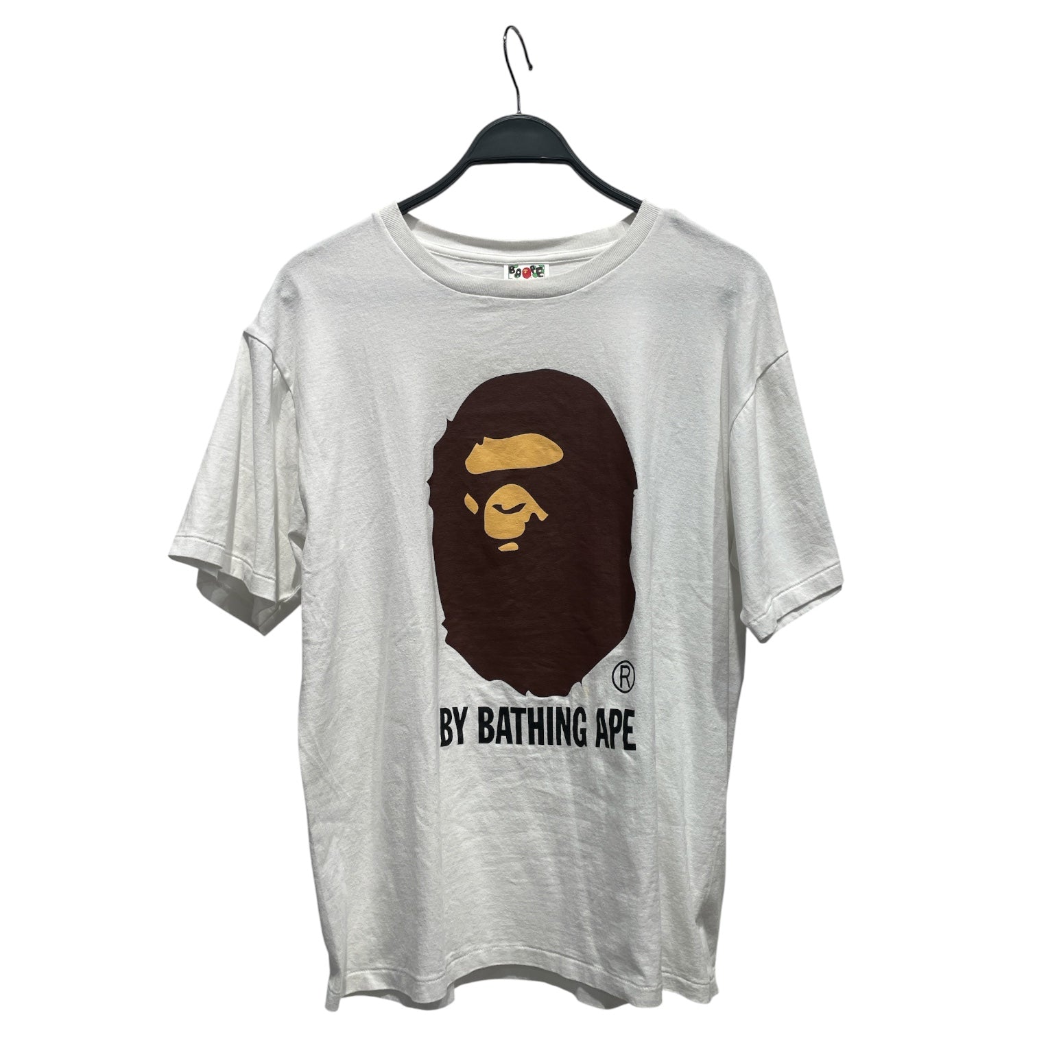 A BATHING APE/T-Shirt/XL/Cotton/WHT/Raglan Sleeve/Graphic/A BATHING APE T-SHIRT view 1