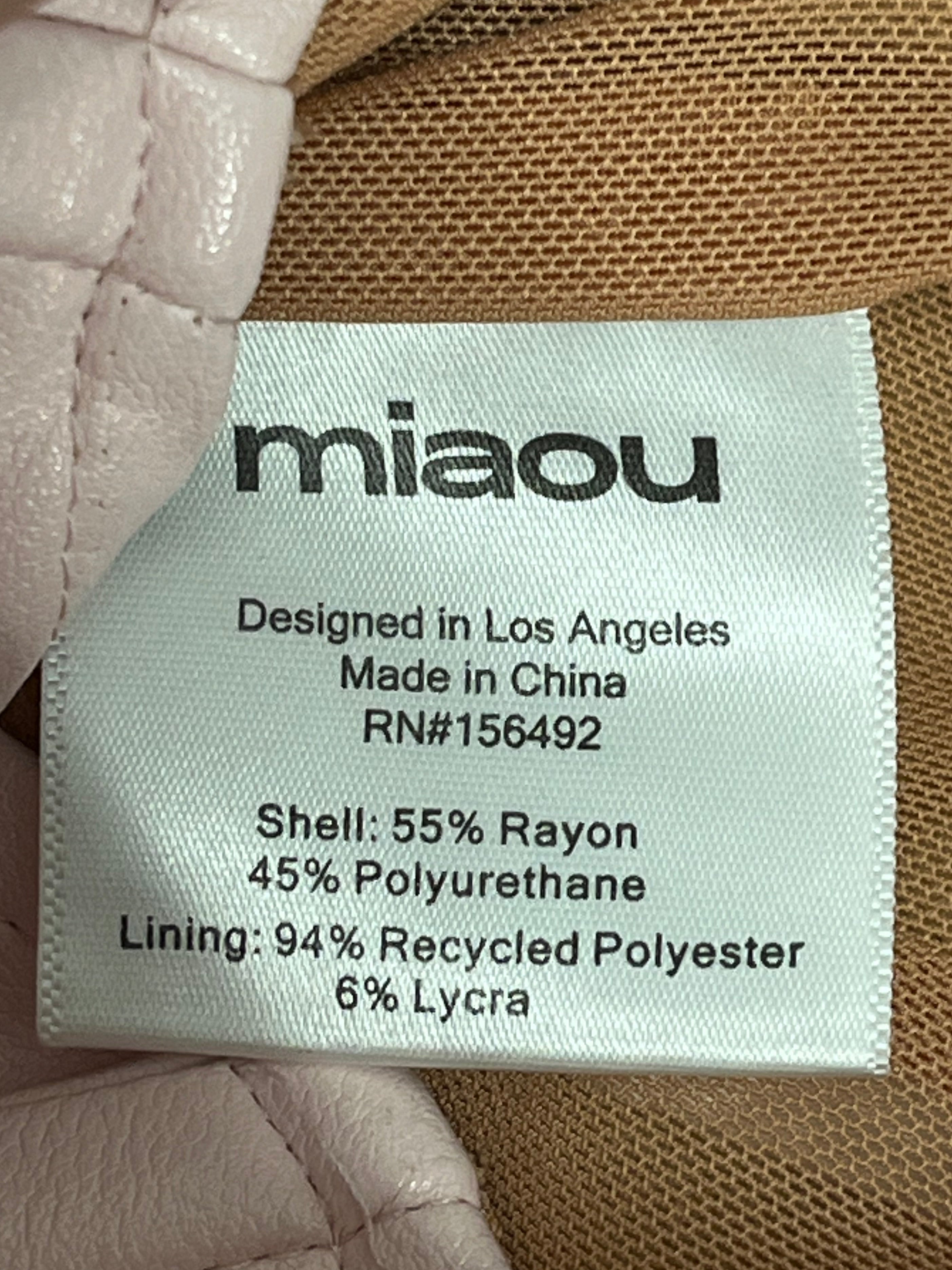 miaou/Tops/S/Leather/PNK/PINK LEATHER view 6