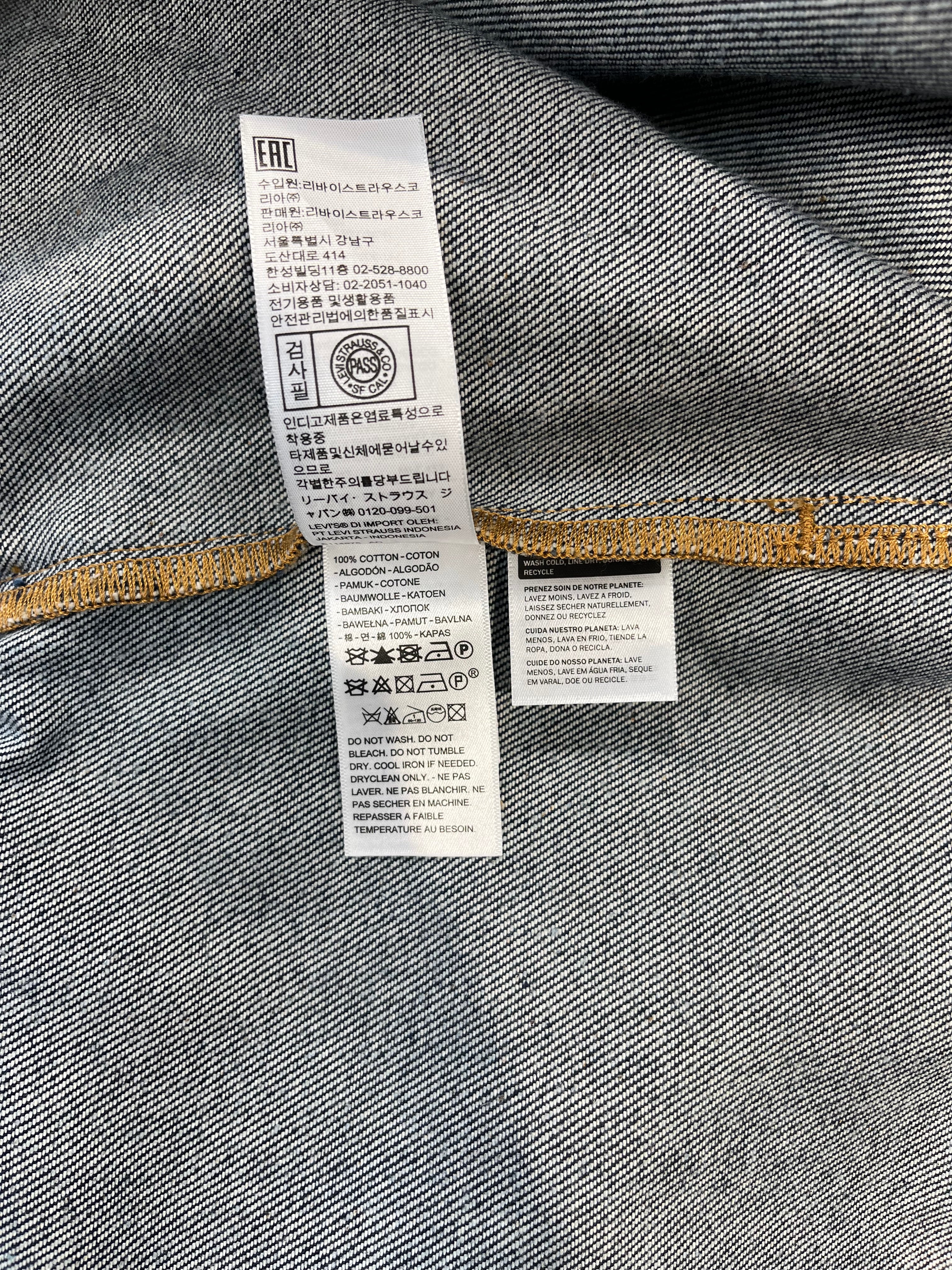DENIM TEARS/Denim Jkt/M/Cotton/NVY/Floral Pattern/ view 4