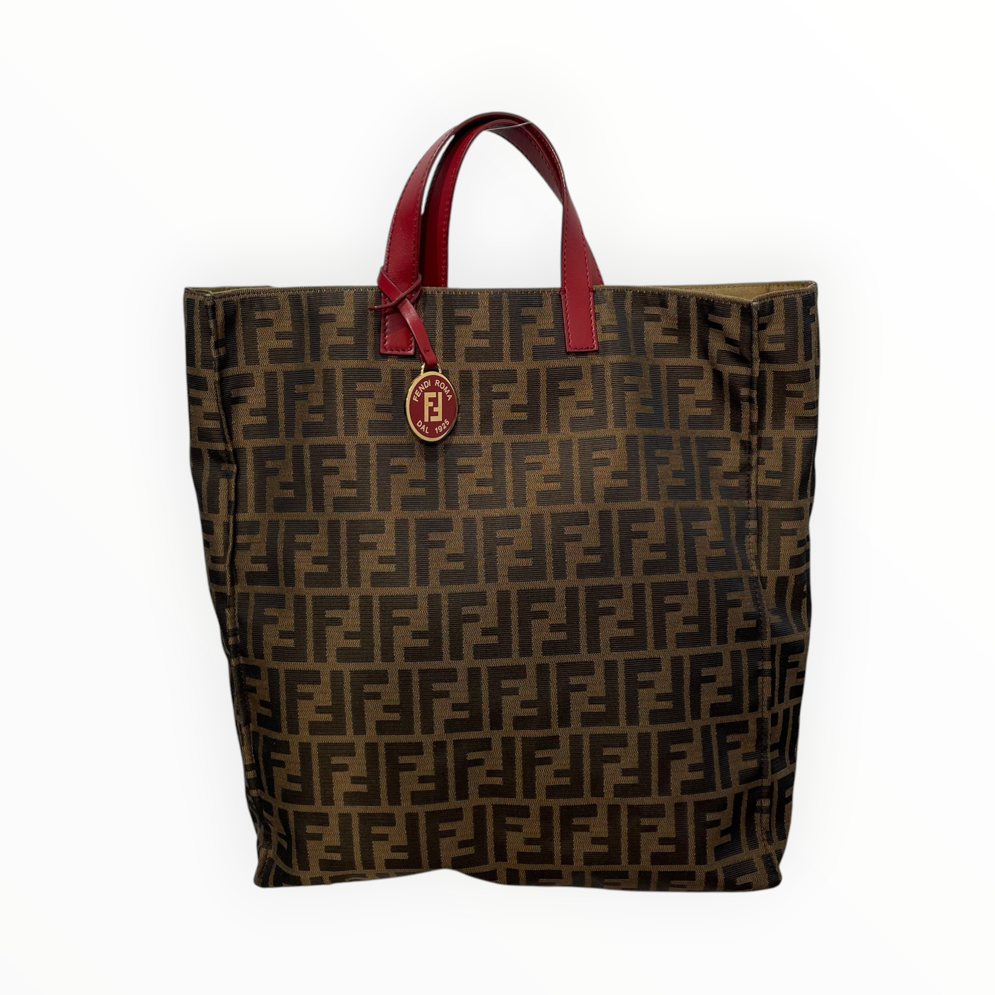 FENDI/Tote Bag/All Over Print/Cotton/BRW/ZUCCA TOTE view 1
