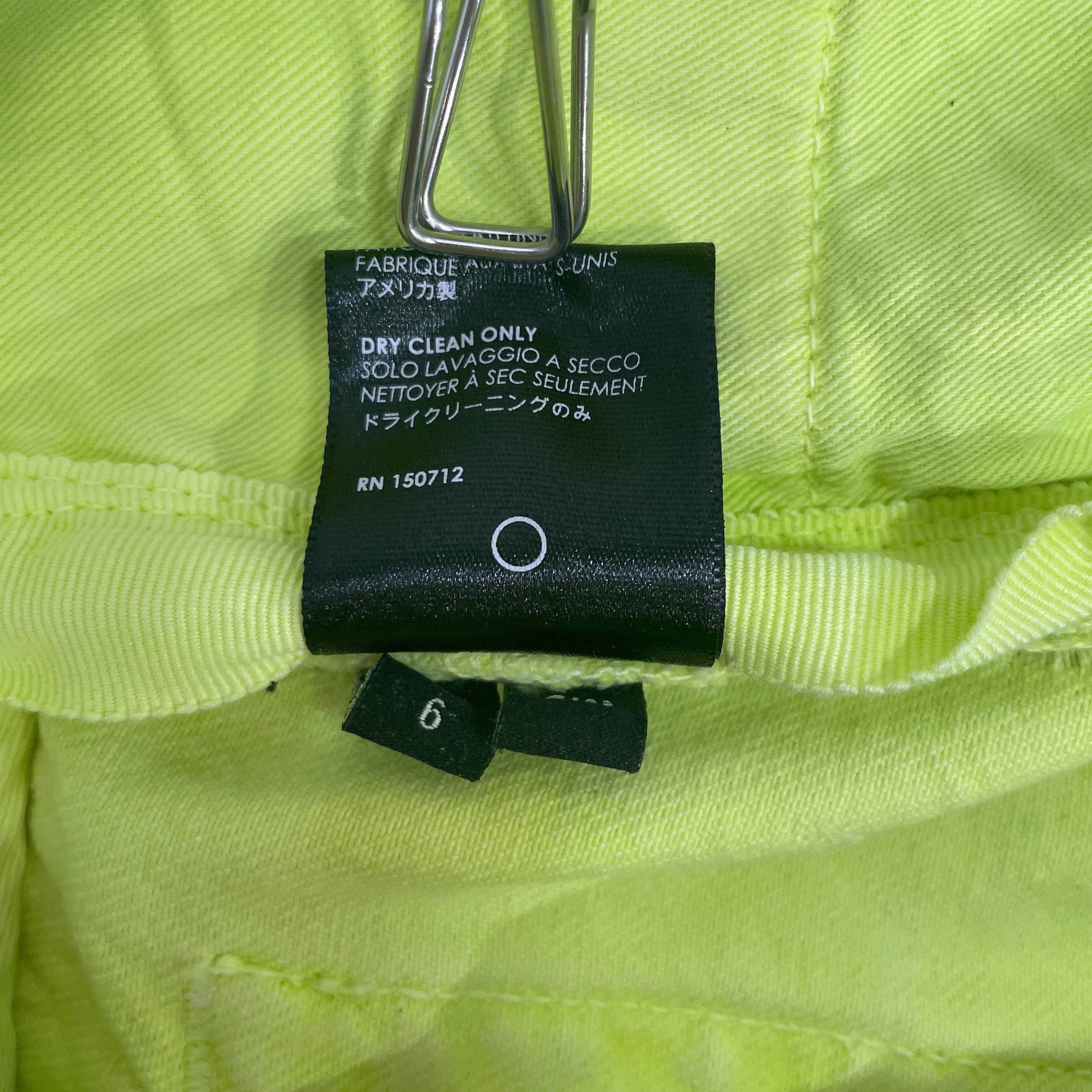 AMIRI/Skirt/6/Denim/YEL/FOLD OVER NEON SKIRT view 5