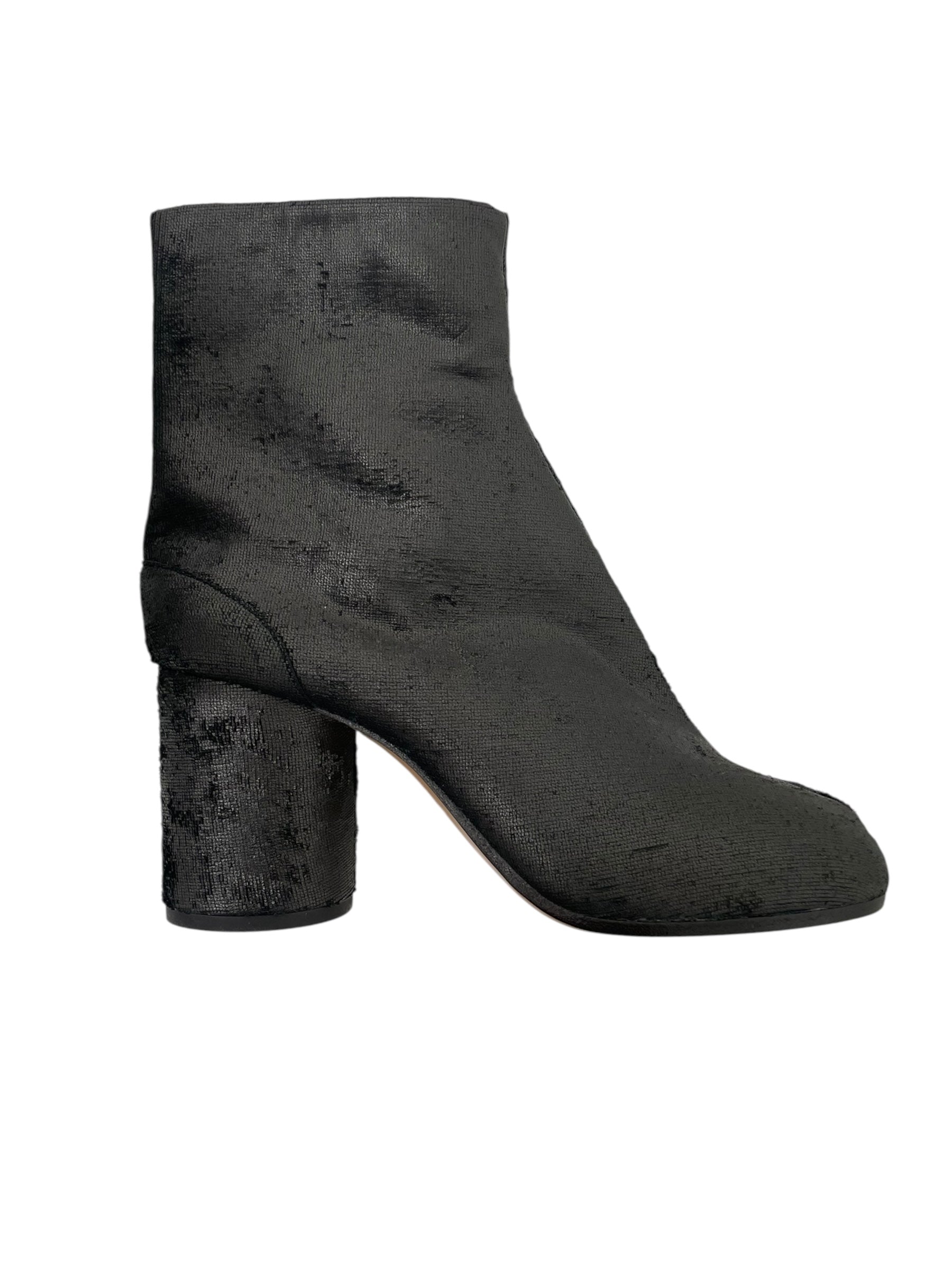 Maison Margiela/Ankle Boots/EU 39/Cotton/BLK/LASER CUT TABI BOOT view 4