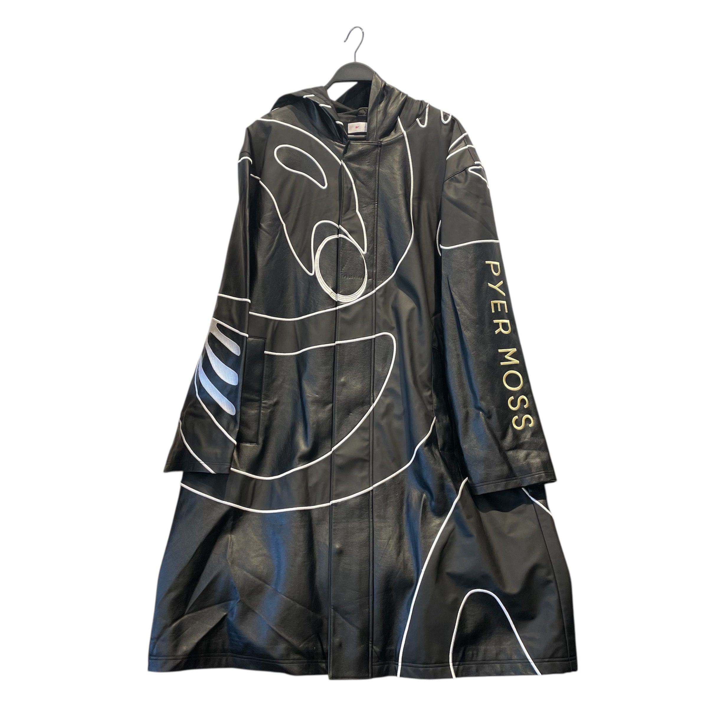 Reebok/Trench Coat/M/Leather/BLK/Reebok x Pyer Moss Trench view 1