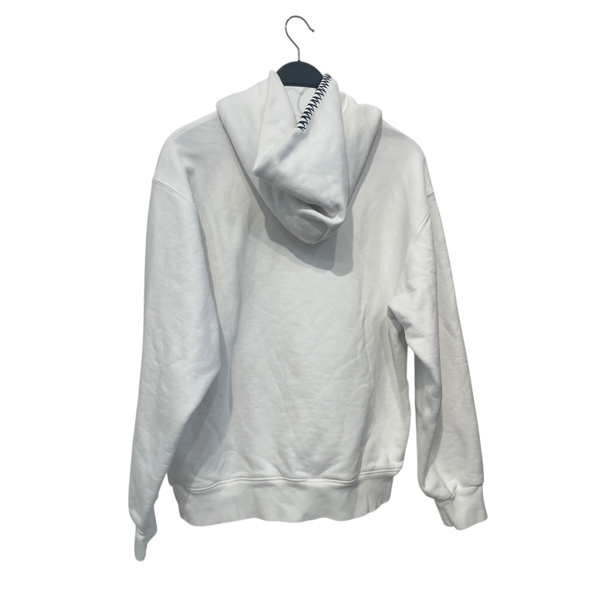 Madhappy/Hoodie/M/Cotton/WHT/blue embd details on hood view 2