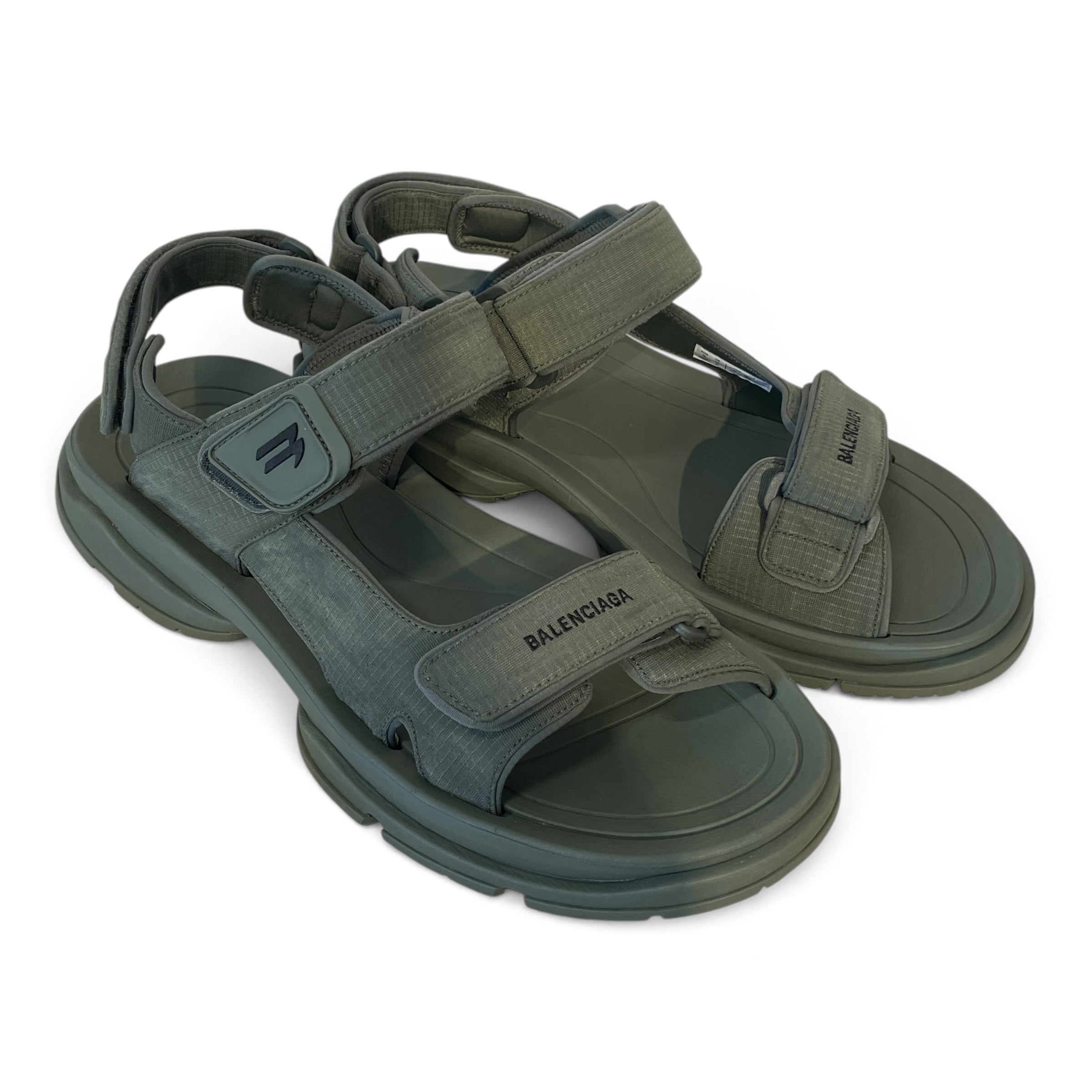 BALENCIAGA/Sandals/EU 46/GRN/TOURIST SANDAL view 1
