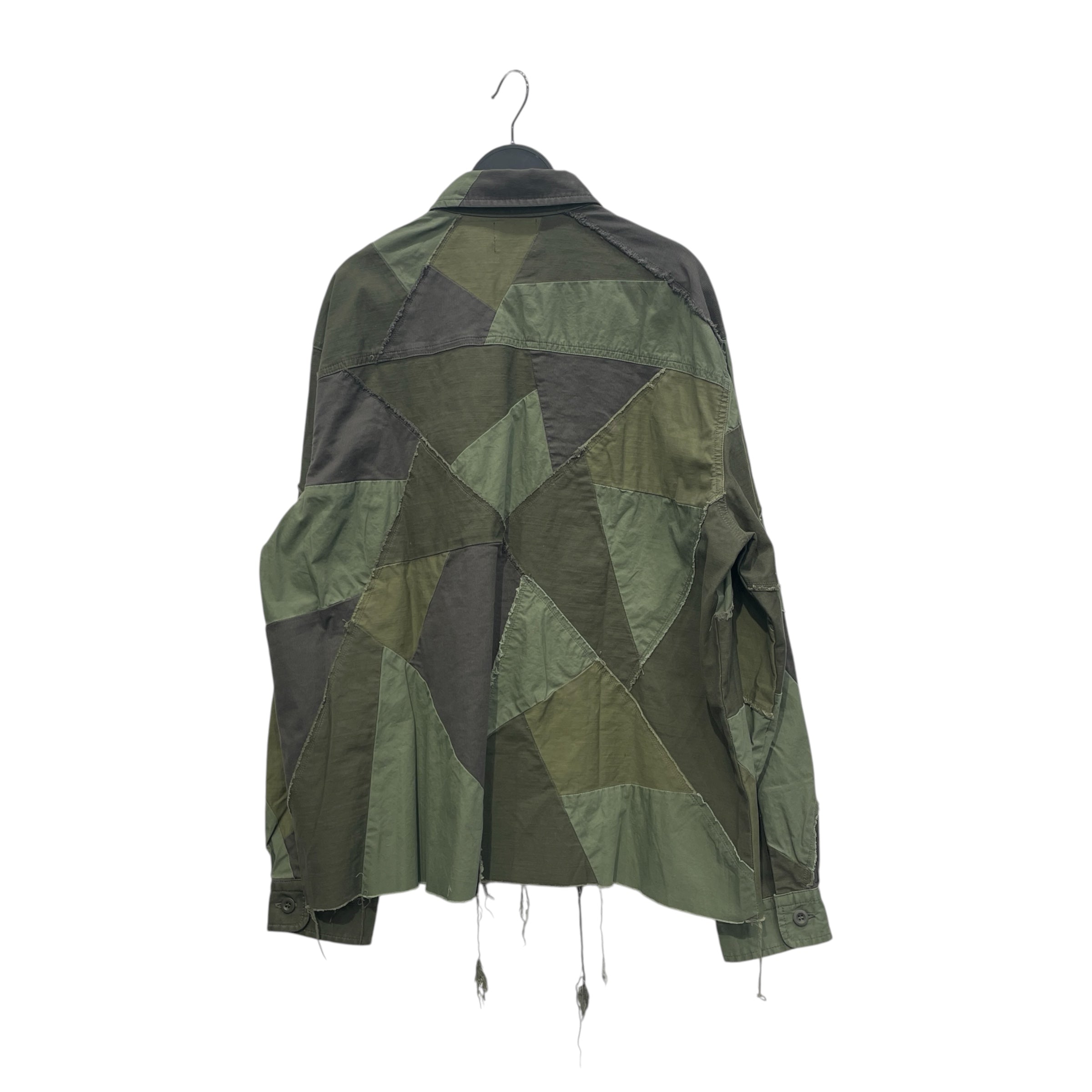JOHN ELLIOTT/LS Shirt/3/Cotton/GRN/CUT N SEW MULTI GREEN view 2