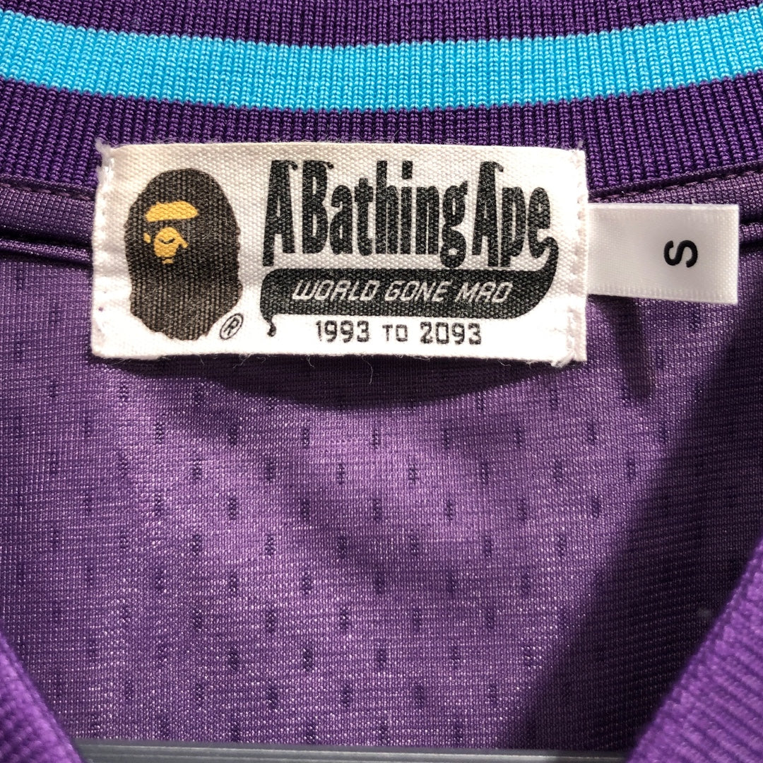 A BATHING APE/T-Shirt/S/PPL/Graphic/93 FOOTBALL JERSEY view 3