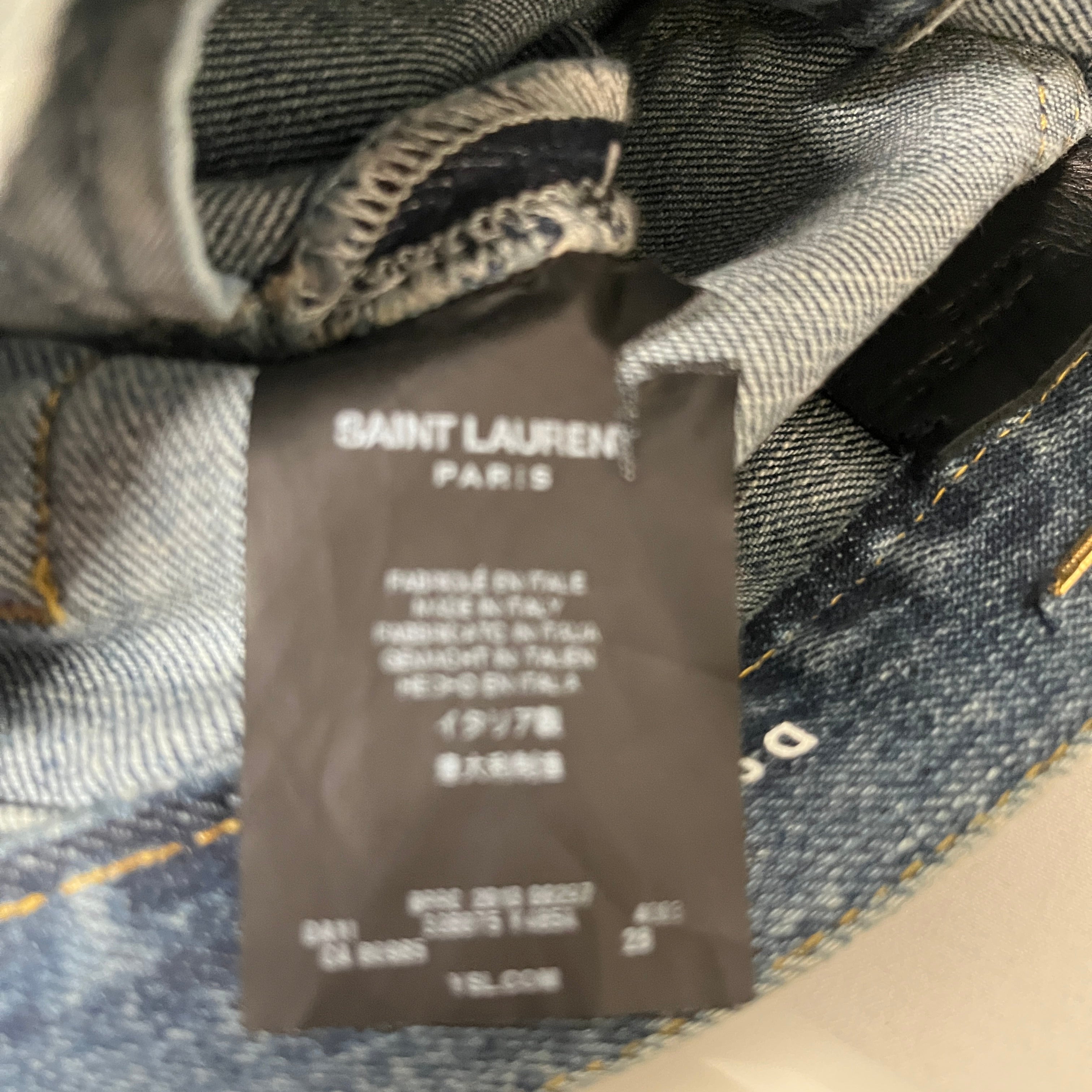 SAINT LAURENT/Bottoms/Denim/IDG/d01w/sk-lw view 4