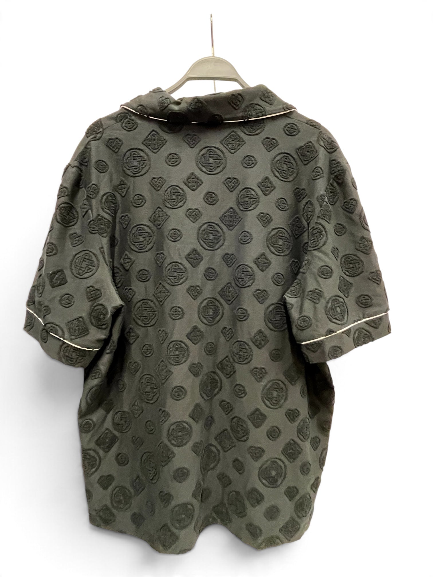 CASABLANCA/SS Shirt/XL/Cotton/BLK/Monogram/TOWELLING, as is view 2