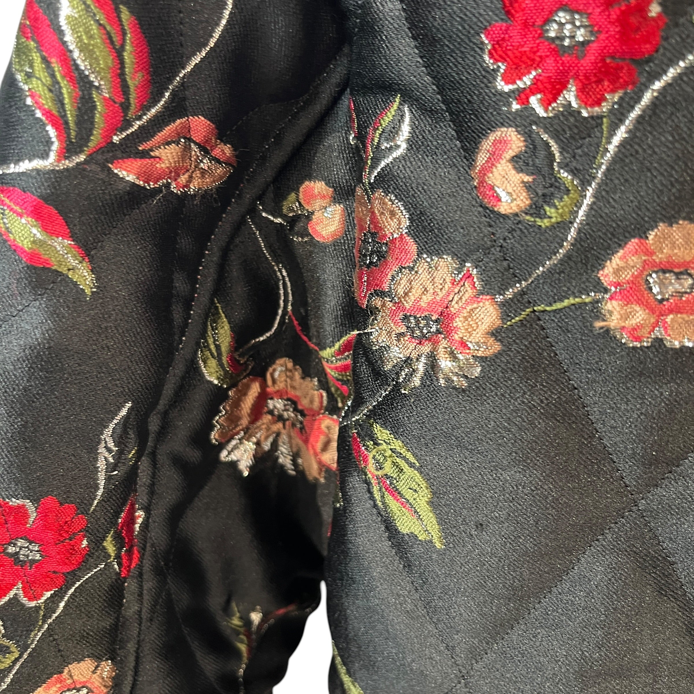 DOLCE&GABBANA/Quilted Jkt/36/All Over Print/Cotton/BLK/Single Breasted/Amore Bomber Jacket view 10