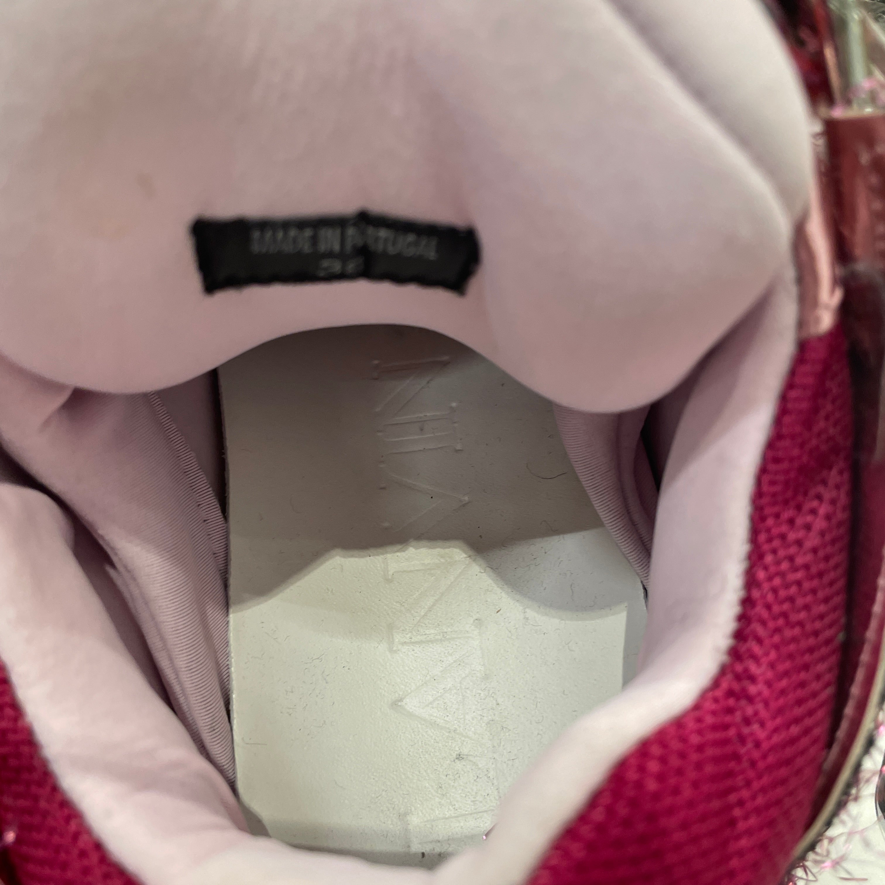 LANVIN/Low-Sneakers/EU 38/Glitter/Nylon/PNK/CURB SNEAKER PNK GLITTER view 4