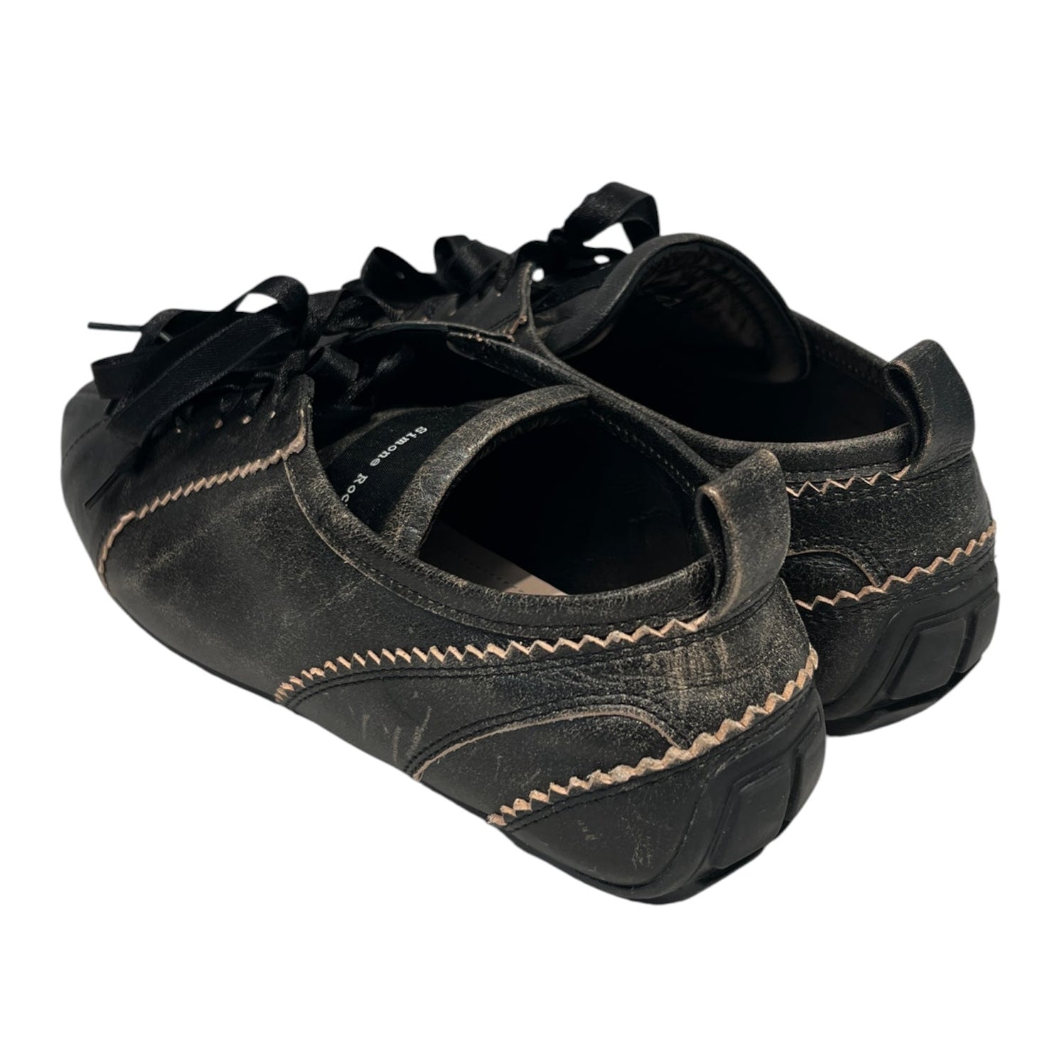 SIMONE ROCHA/Low-Sneakers/EU 41/Border/Leather/BLK/ view 2