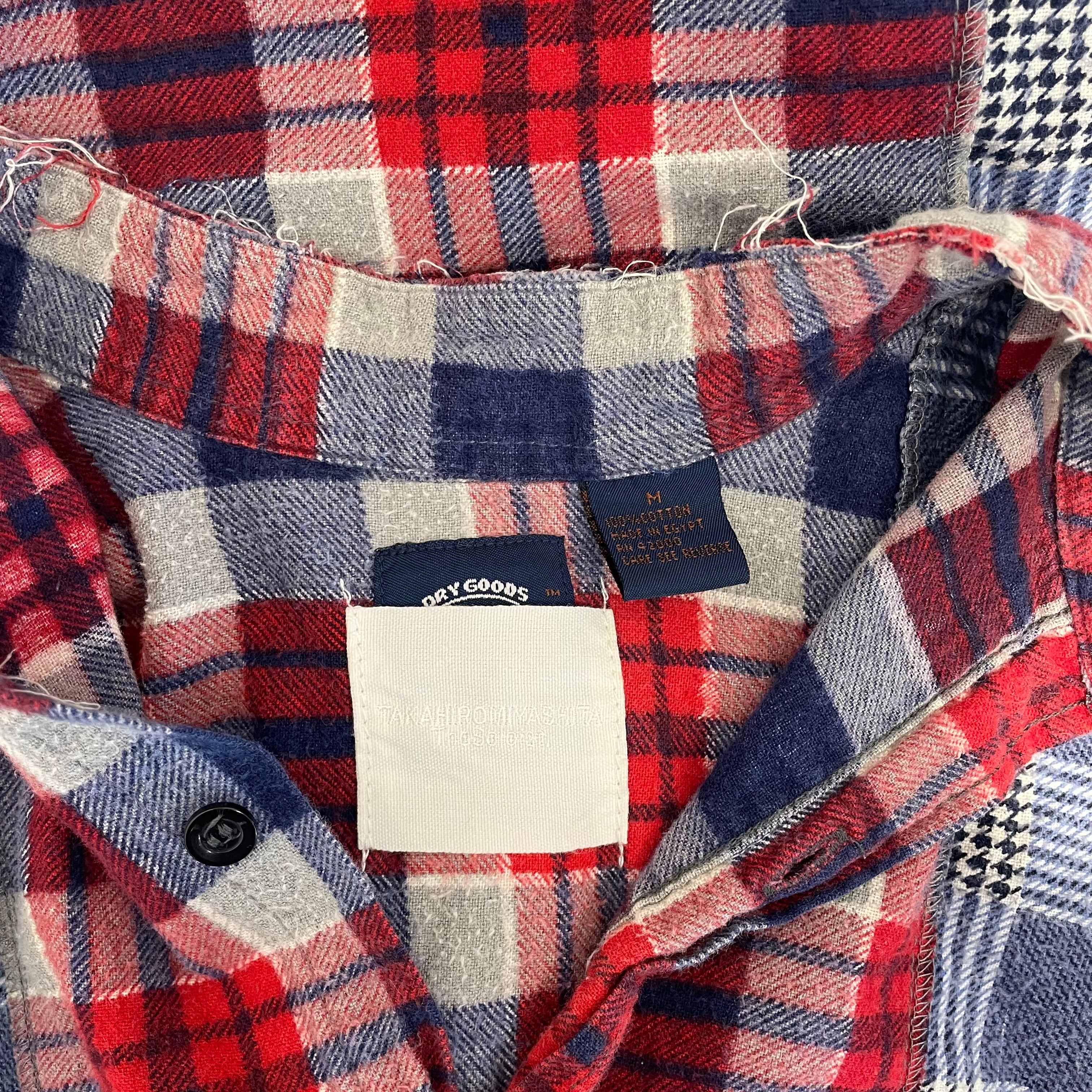 TAKAHIROMIYASHITA TheSoloist./Flannel Shirt/M/Wool/MLT/Plaid/Sleeveless Patchwork Flannel view 3