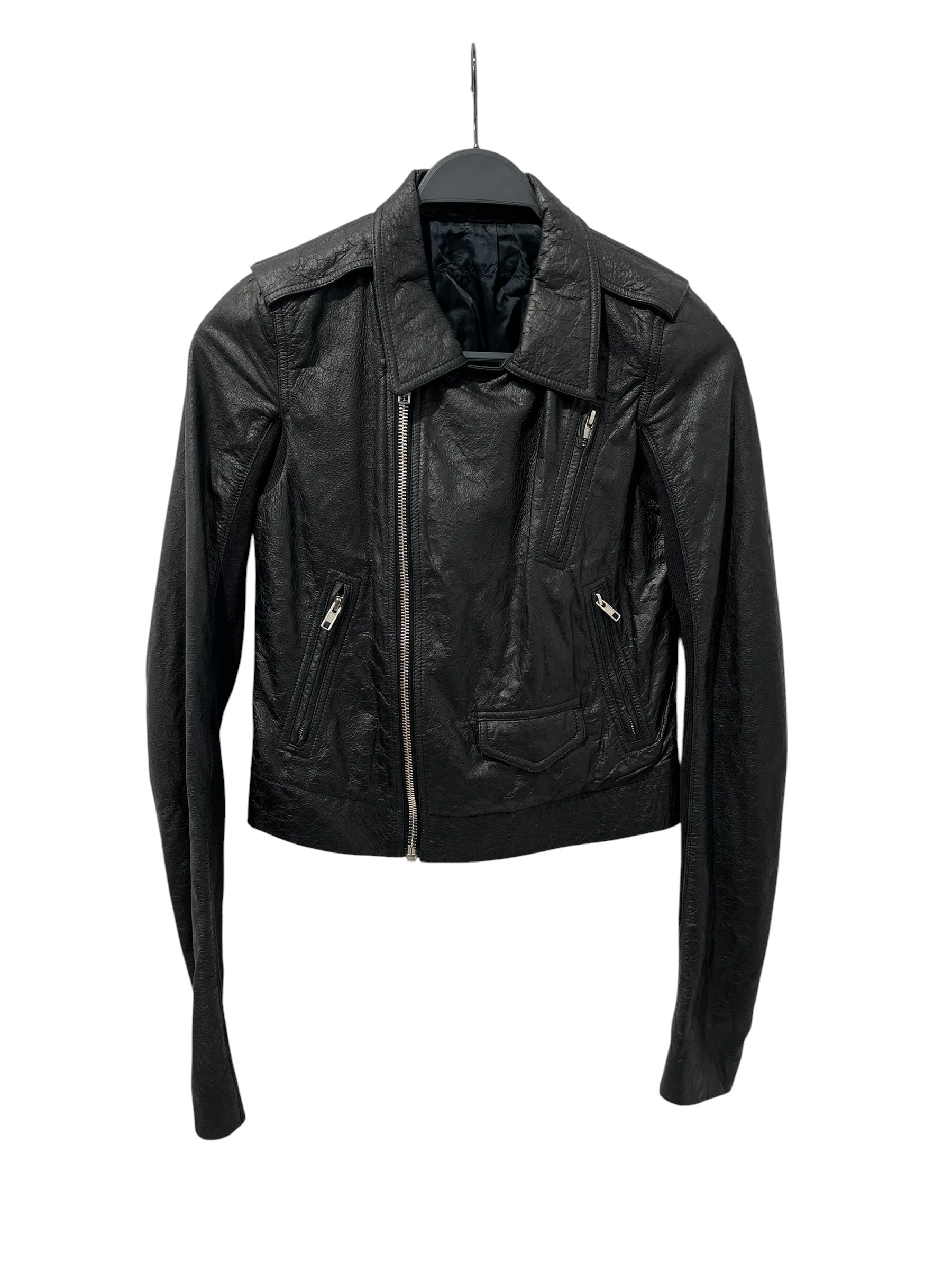 Rick Owens/Leather Jkt/6/Leather/BLK/RP15F1703-LD view 1