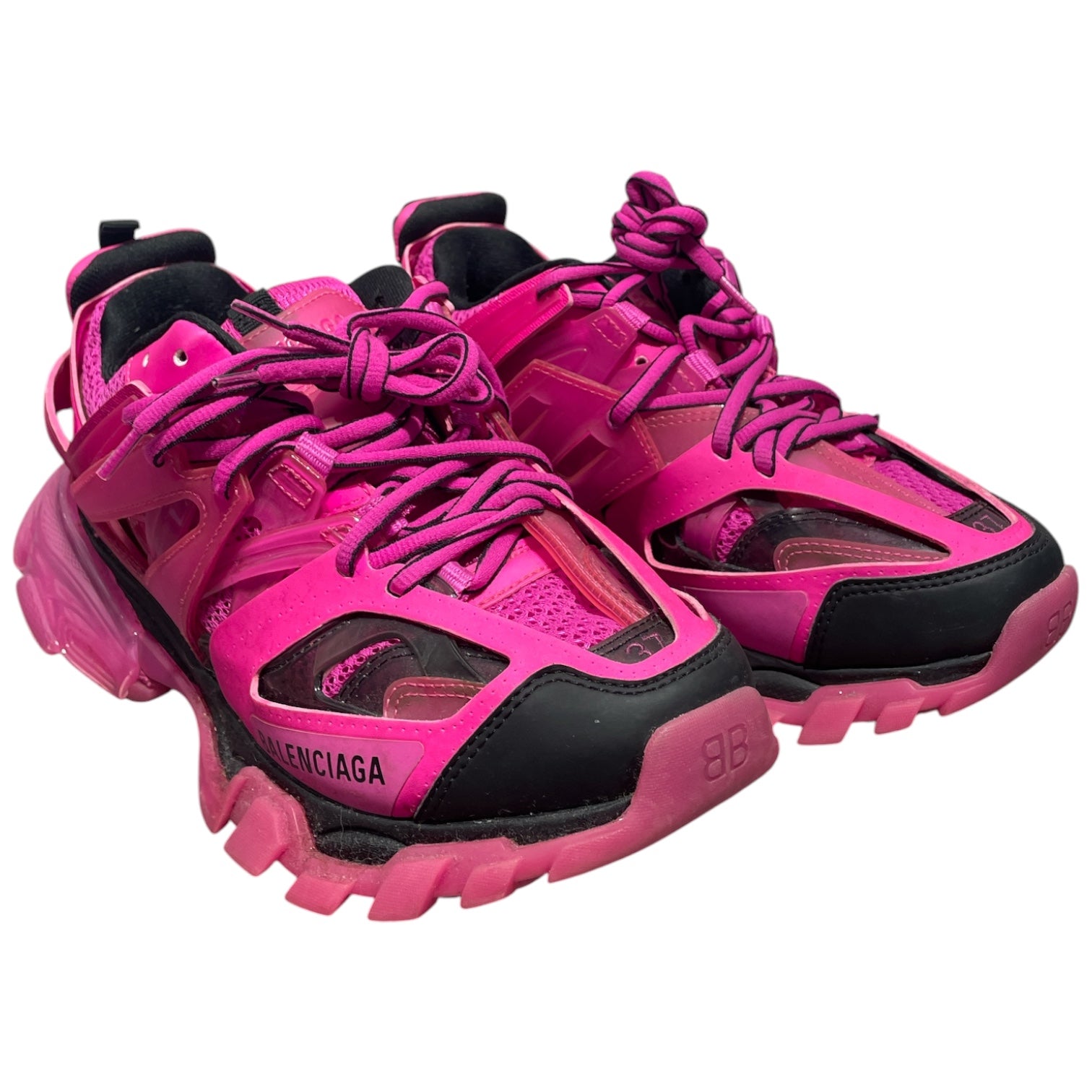 BALENCIAGA/Low-Sneakers/US 7/PNK/Track Clear Sole view 1